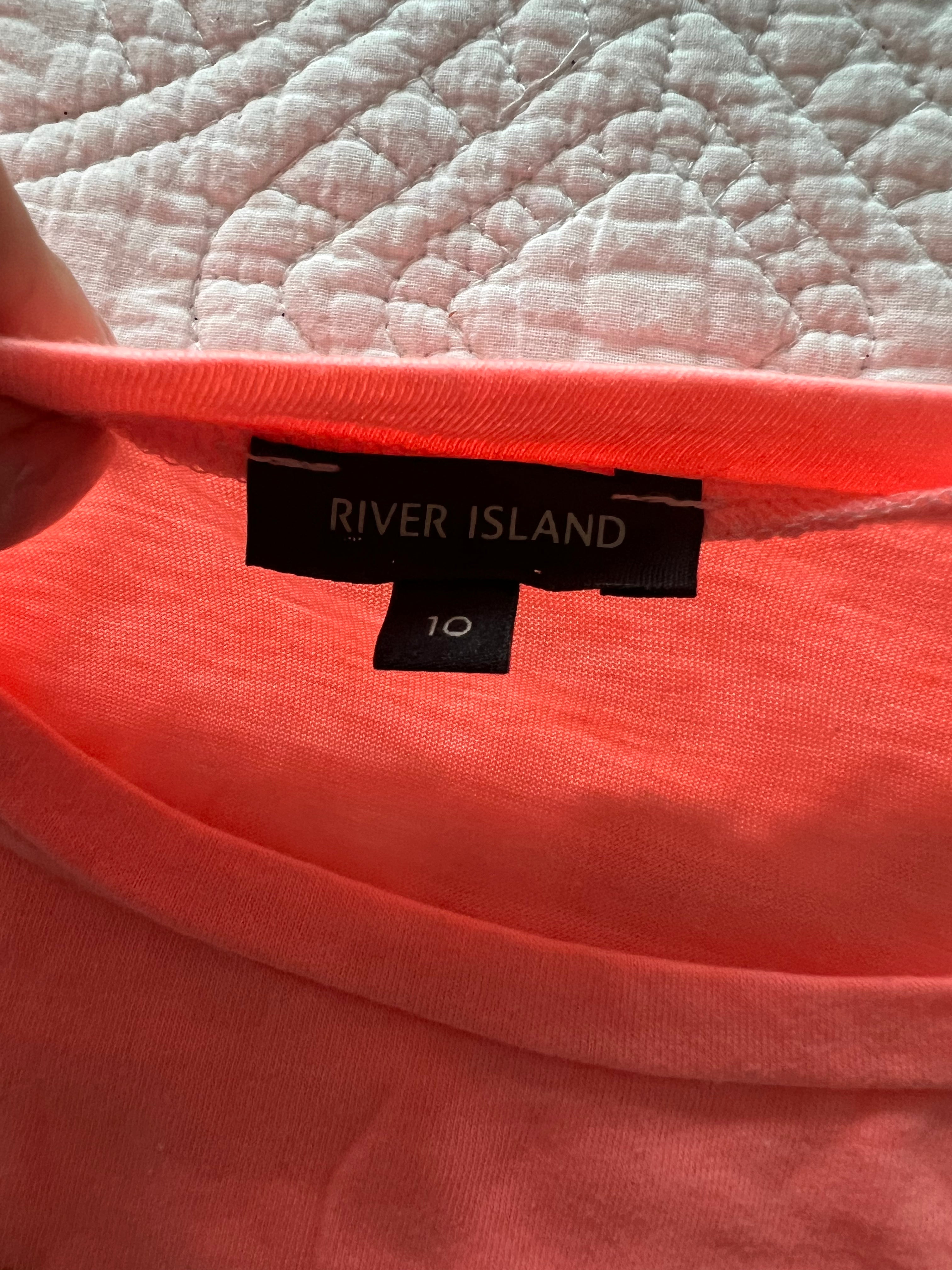 MTV coral orange vest