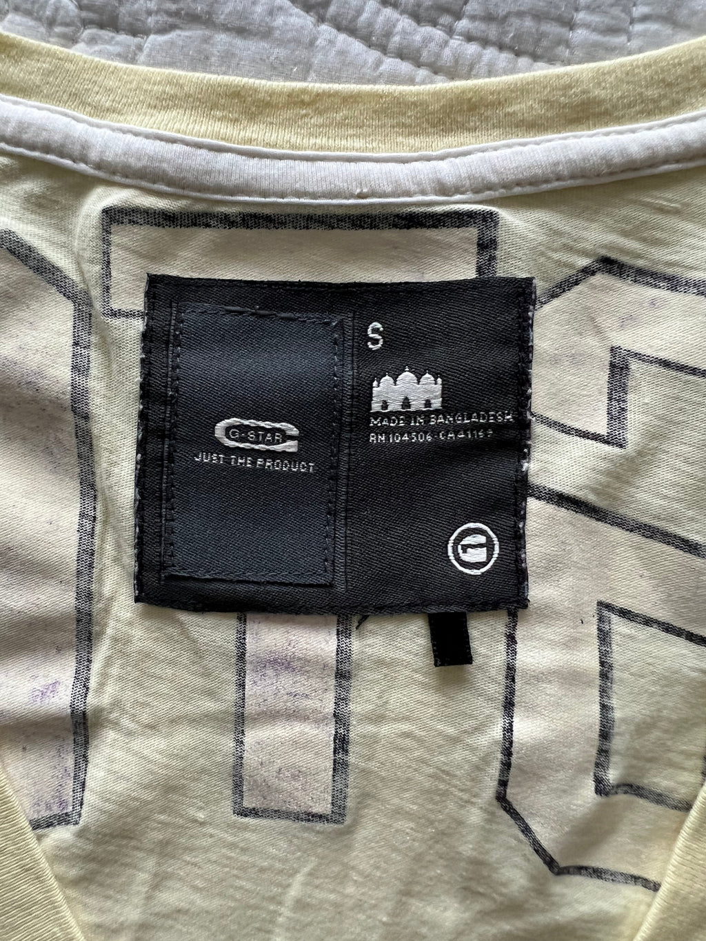 G star yellow top