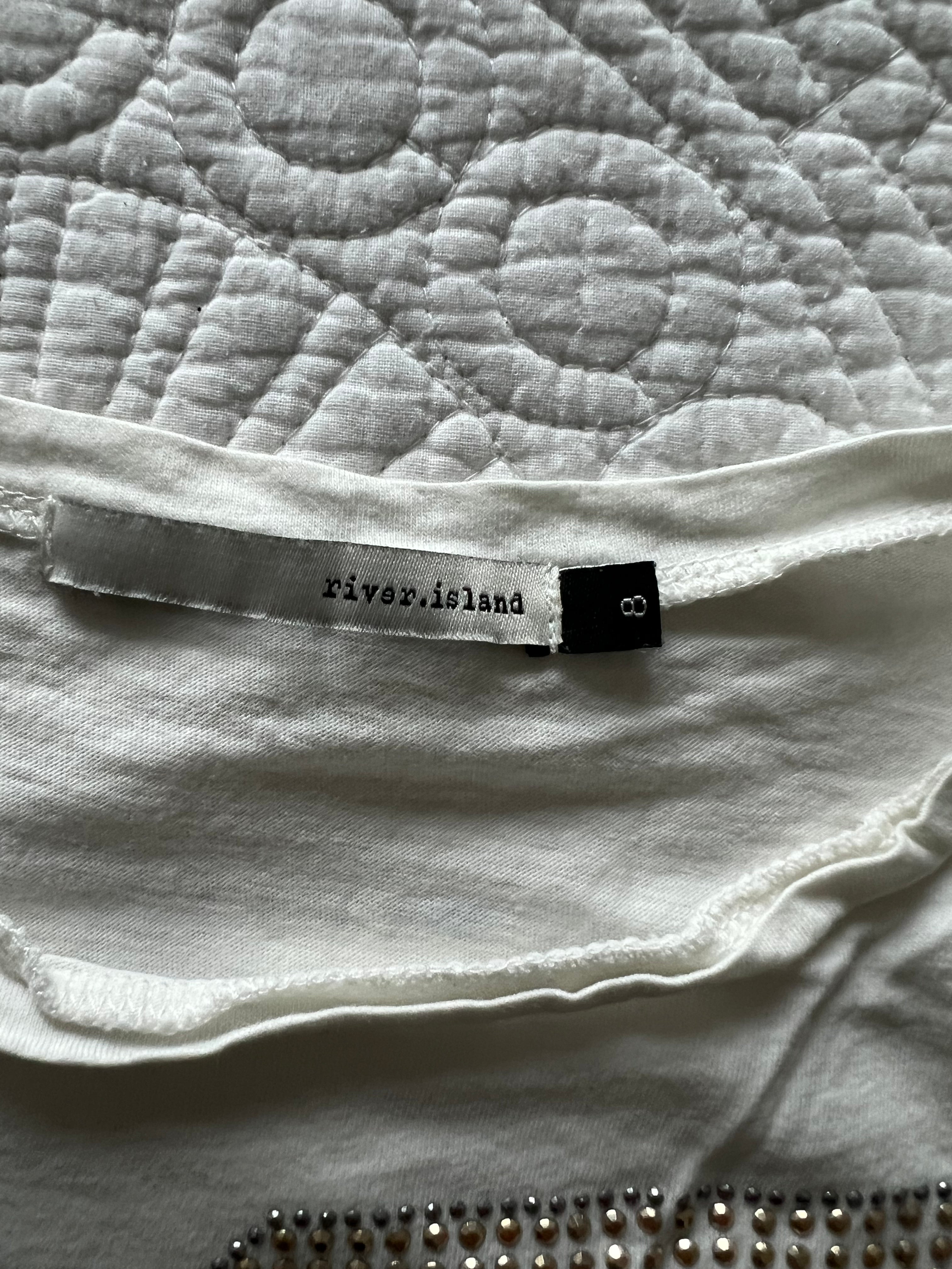 White MTV crop top vest