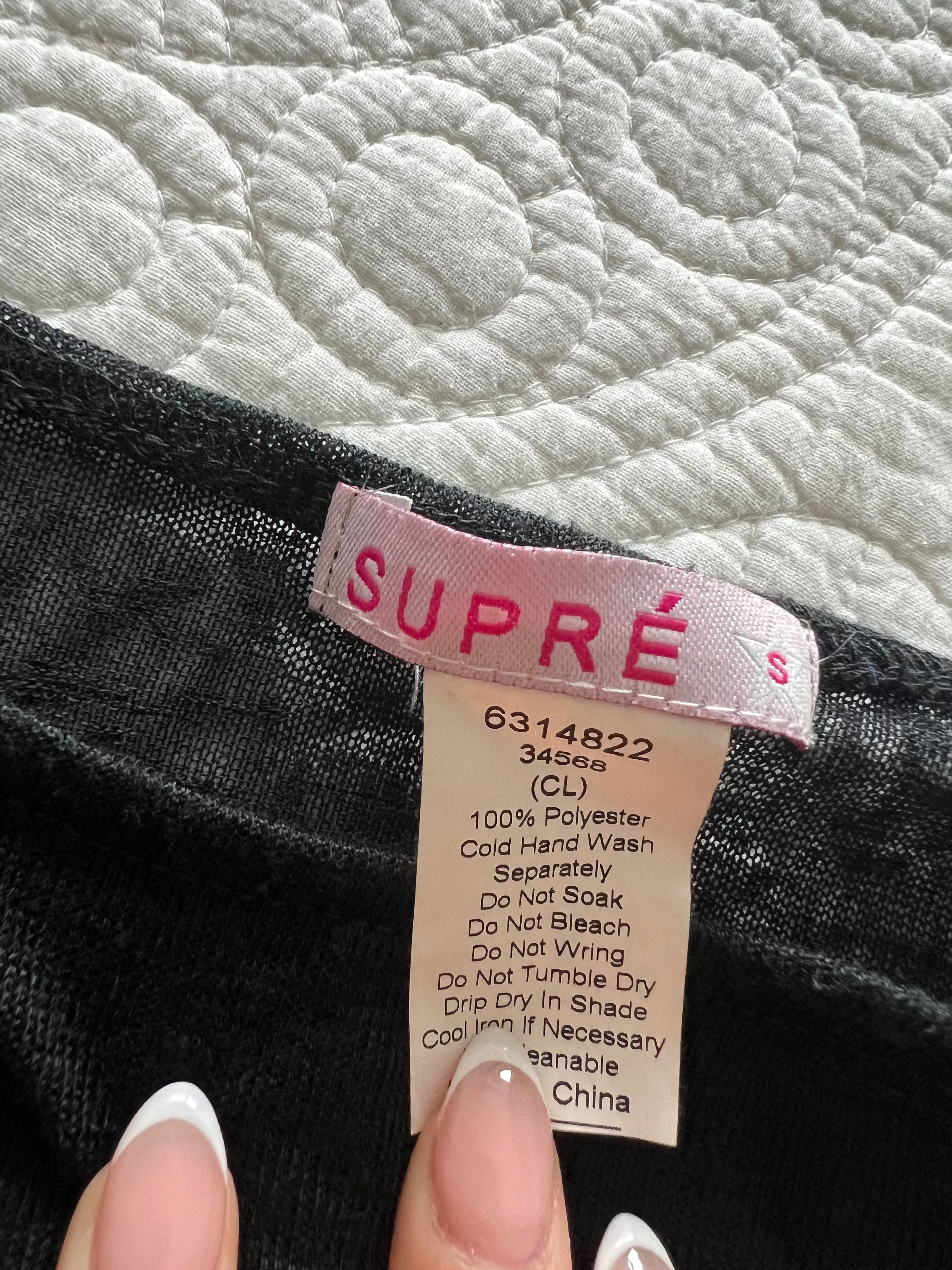 Black Supre oversized top