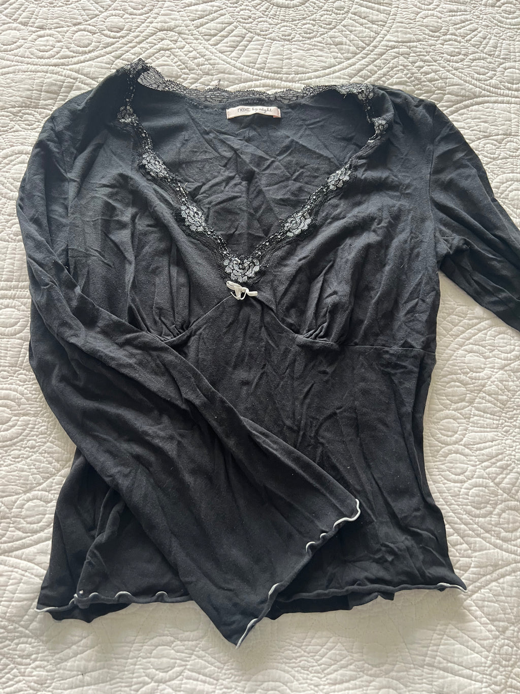 Long sleeve black top