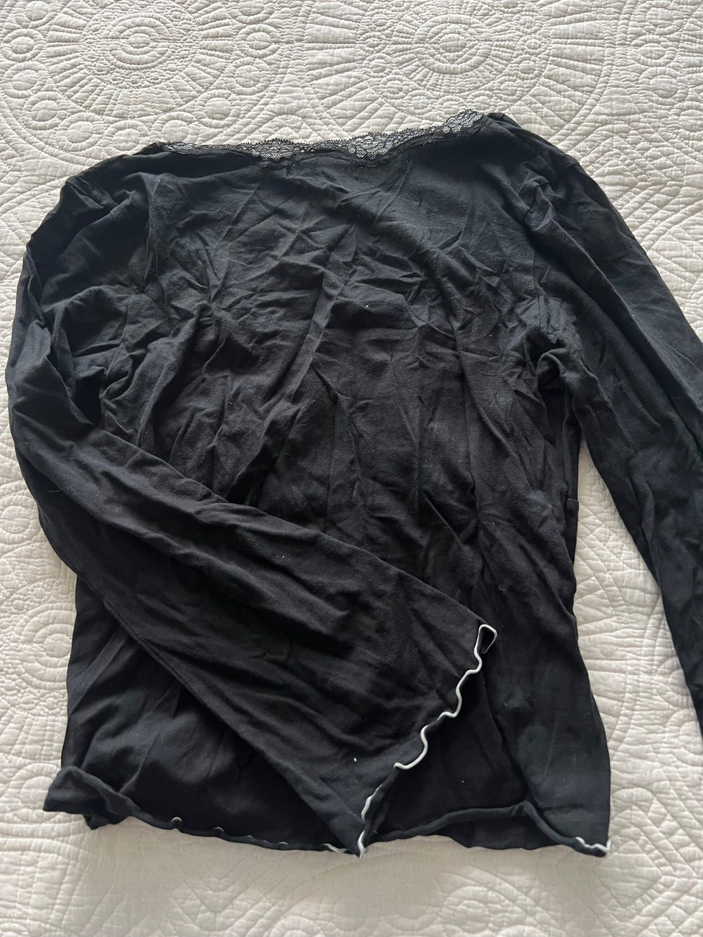 Long sleeve black top