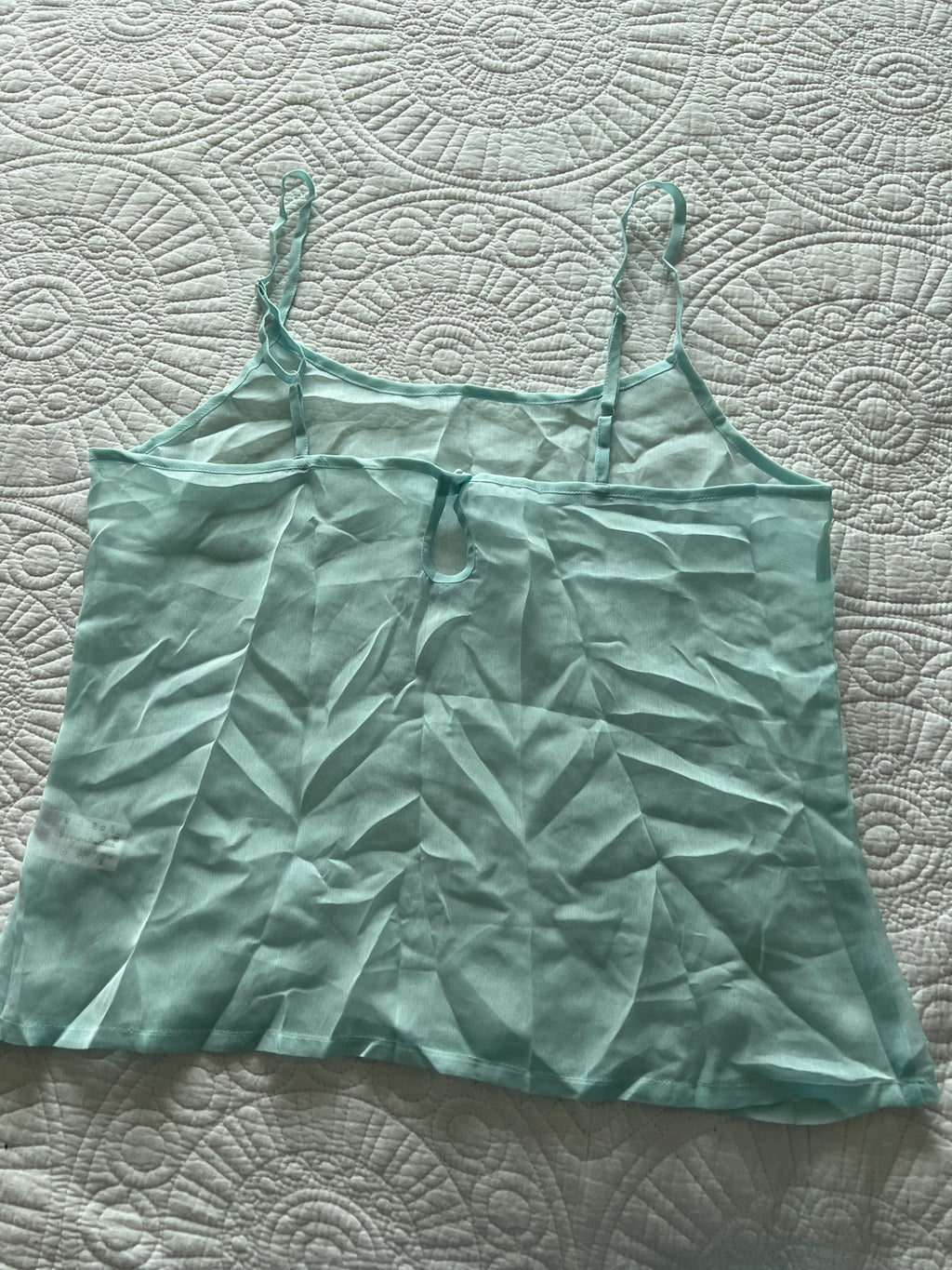 Light blue strappy top