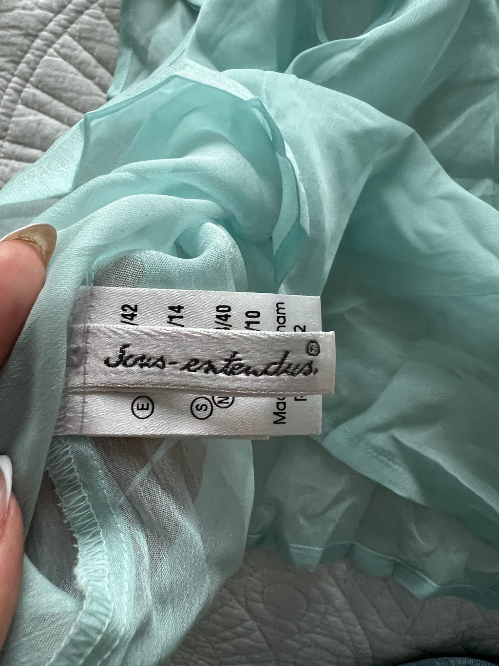 Light blue strappy top