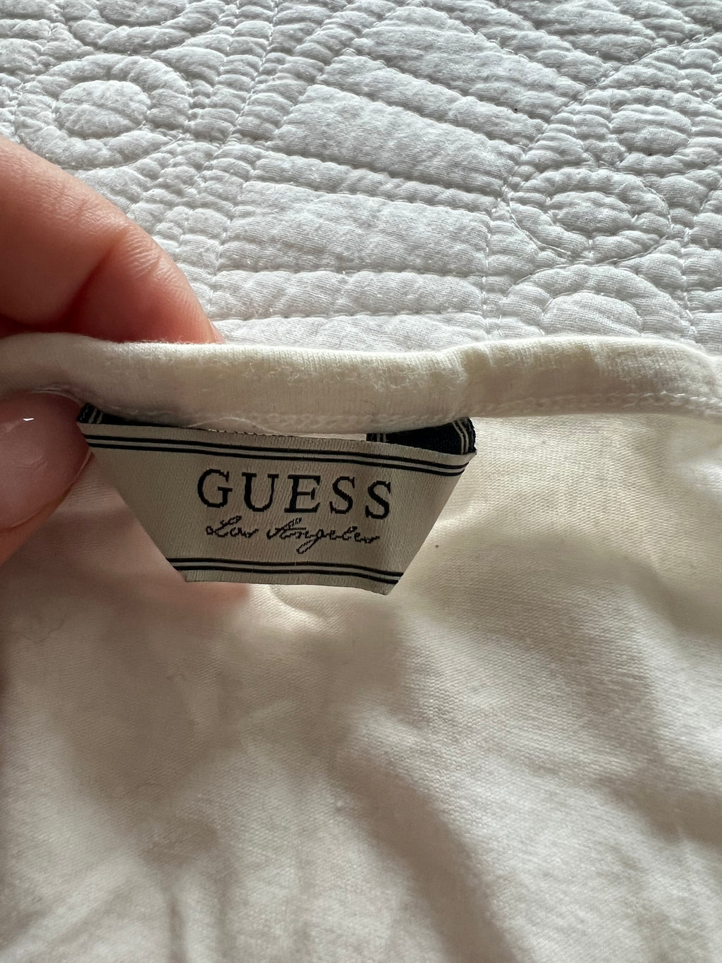 Guess white top