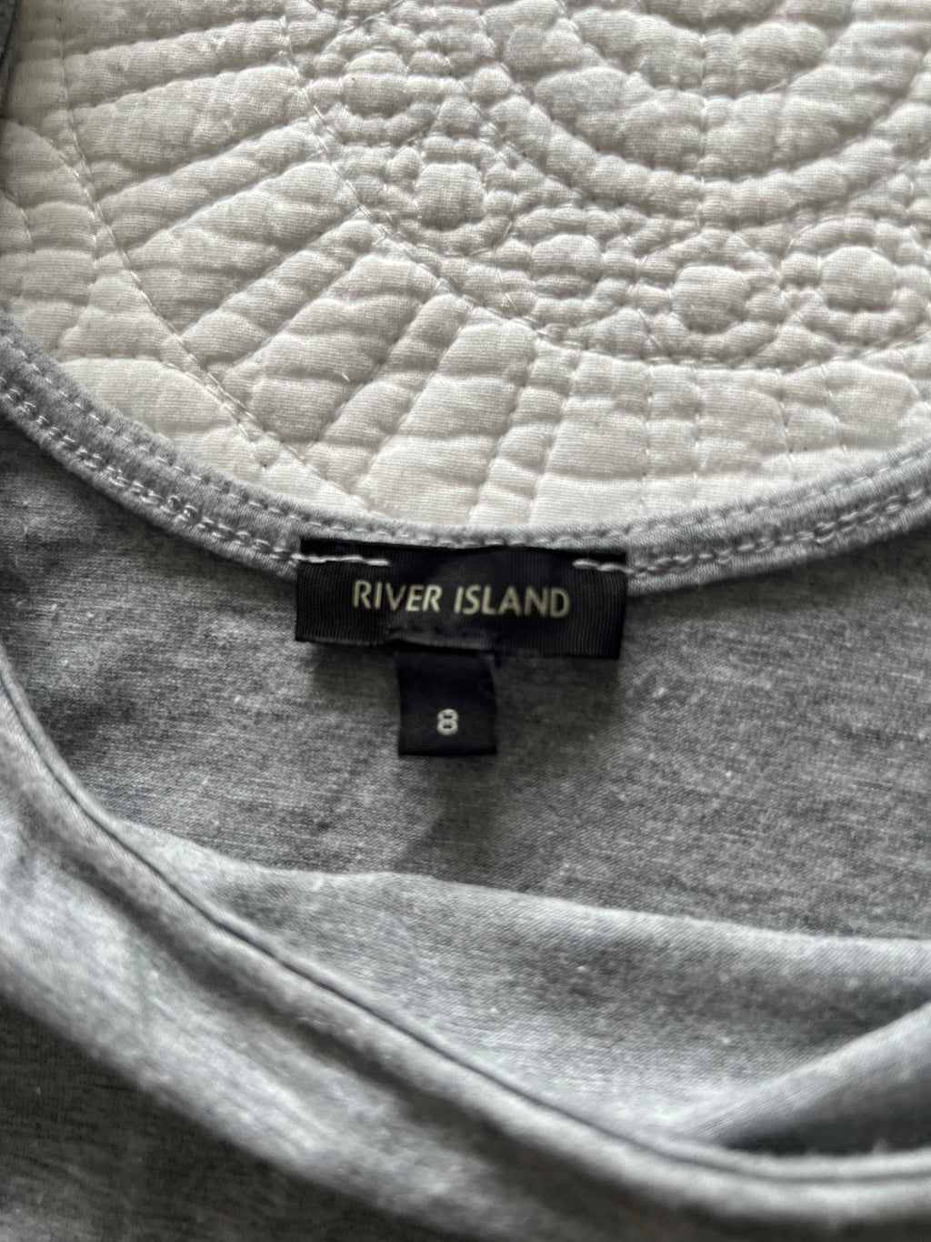 Grey quater sleeve top