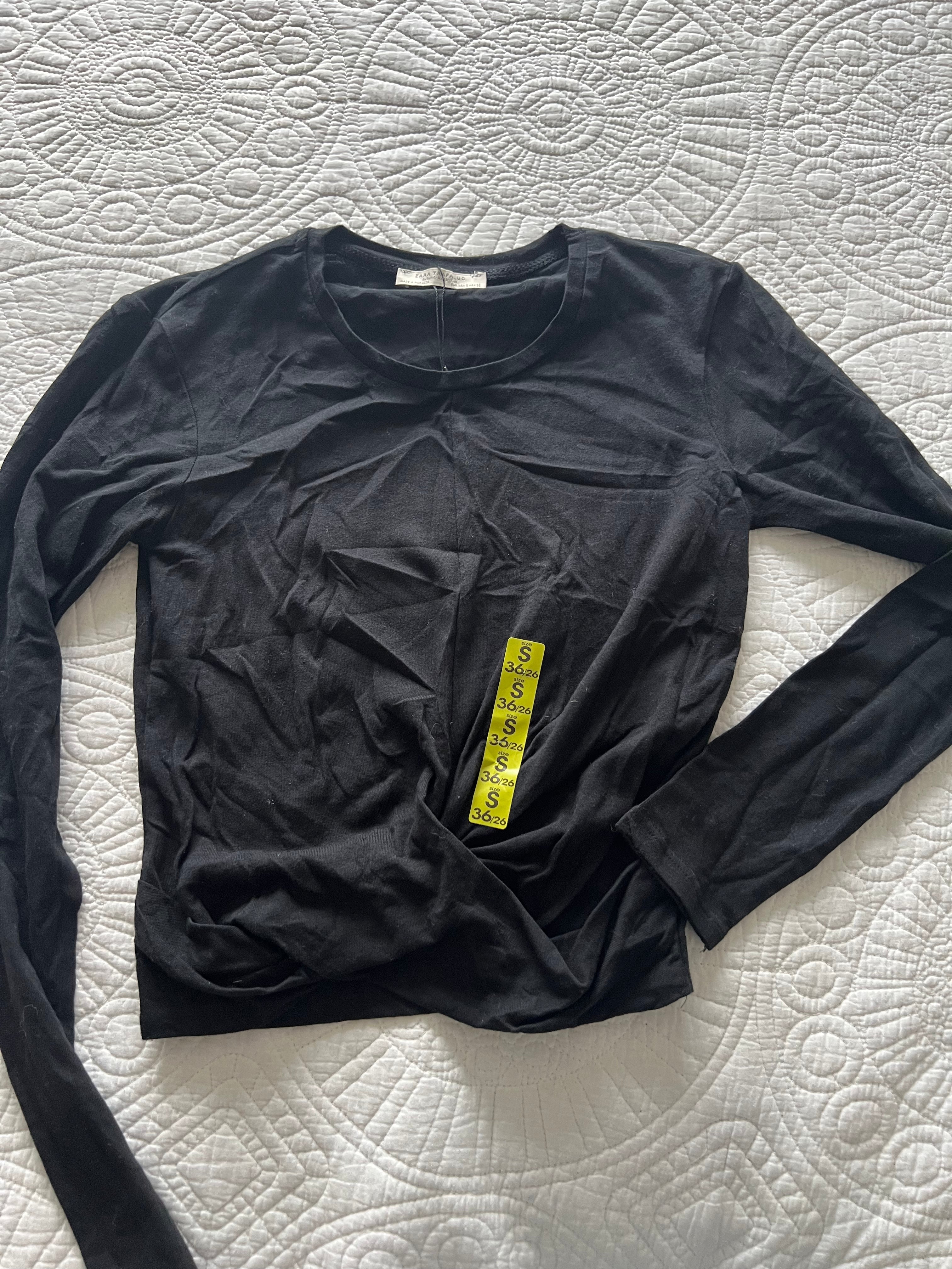Black long sleeve top
