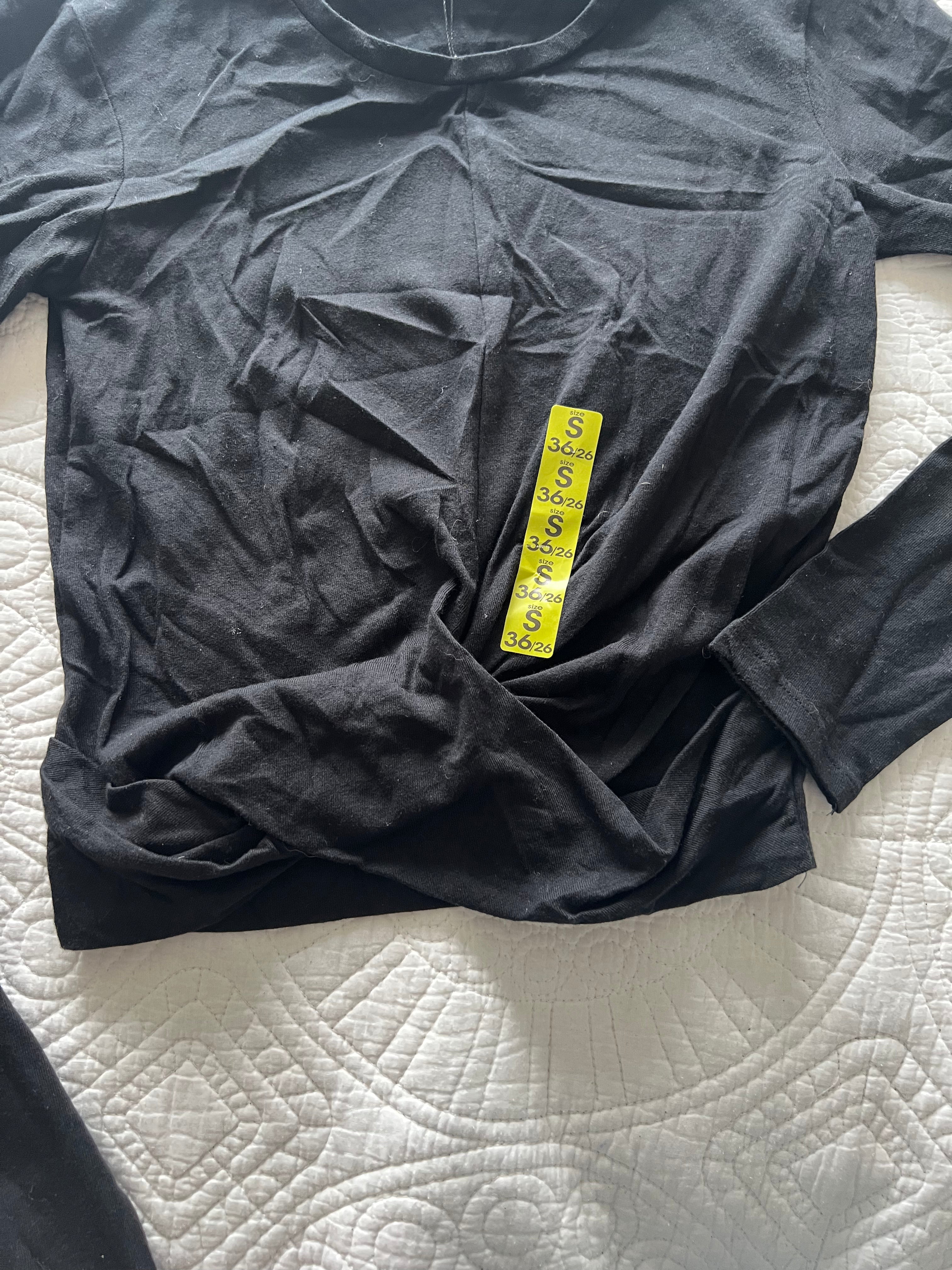 Black long sleeve top