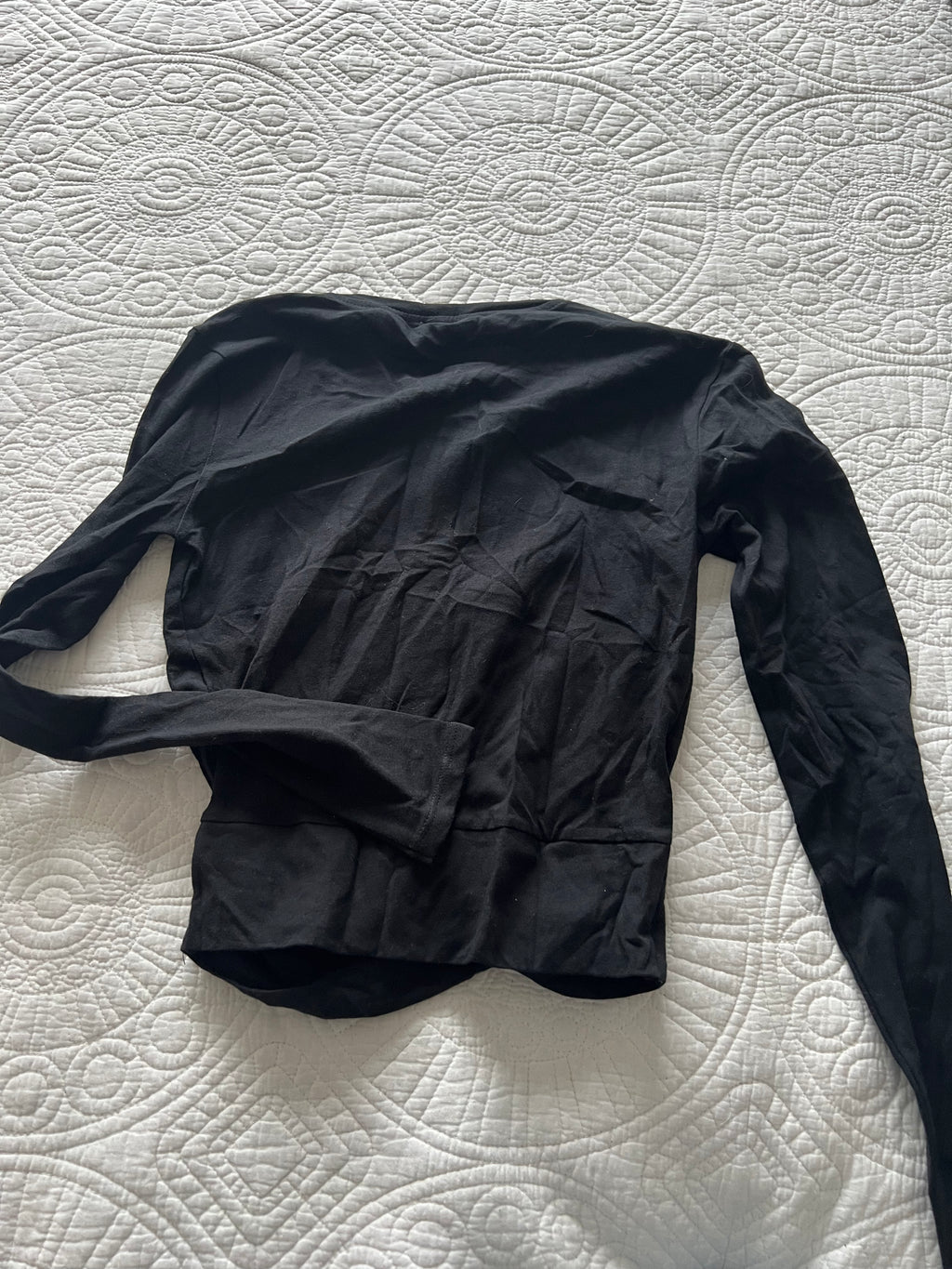 Black long sleeve top