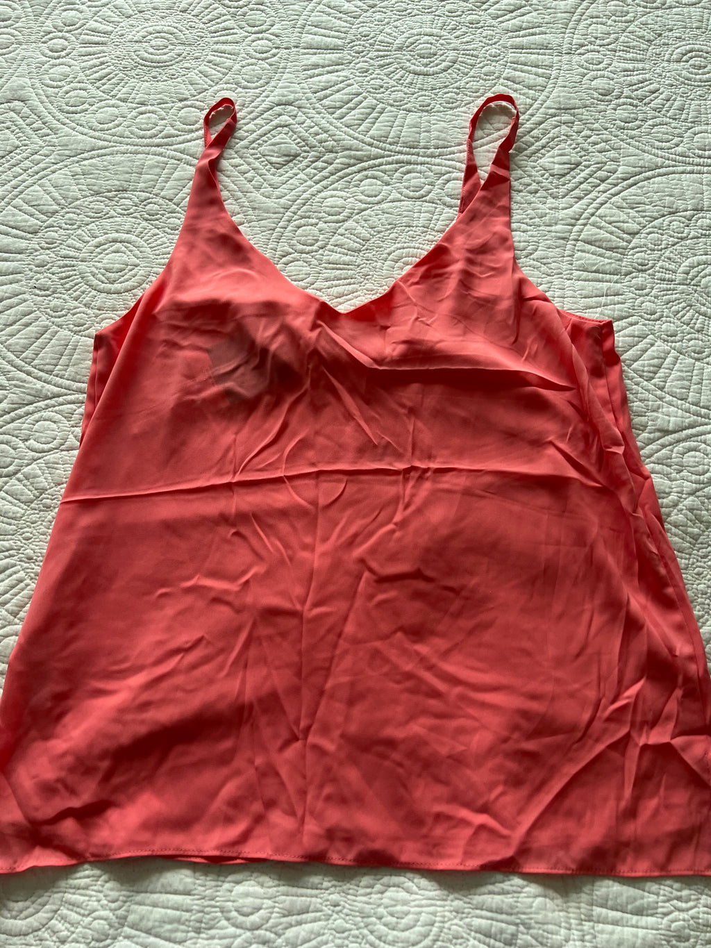 Pink flowy vest top