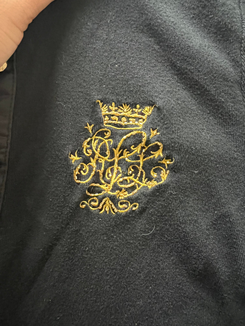 Black Ralph Lauren long sleeve top
