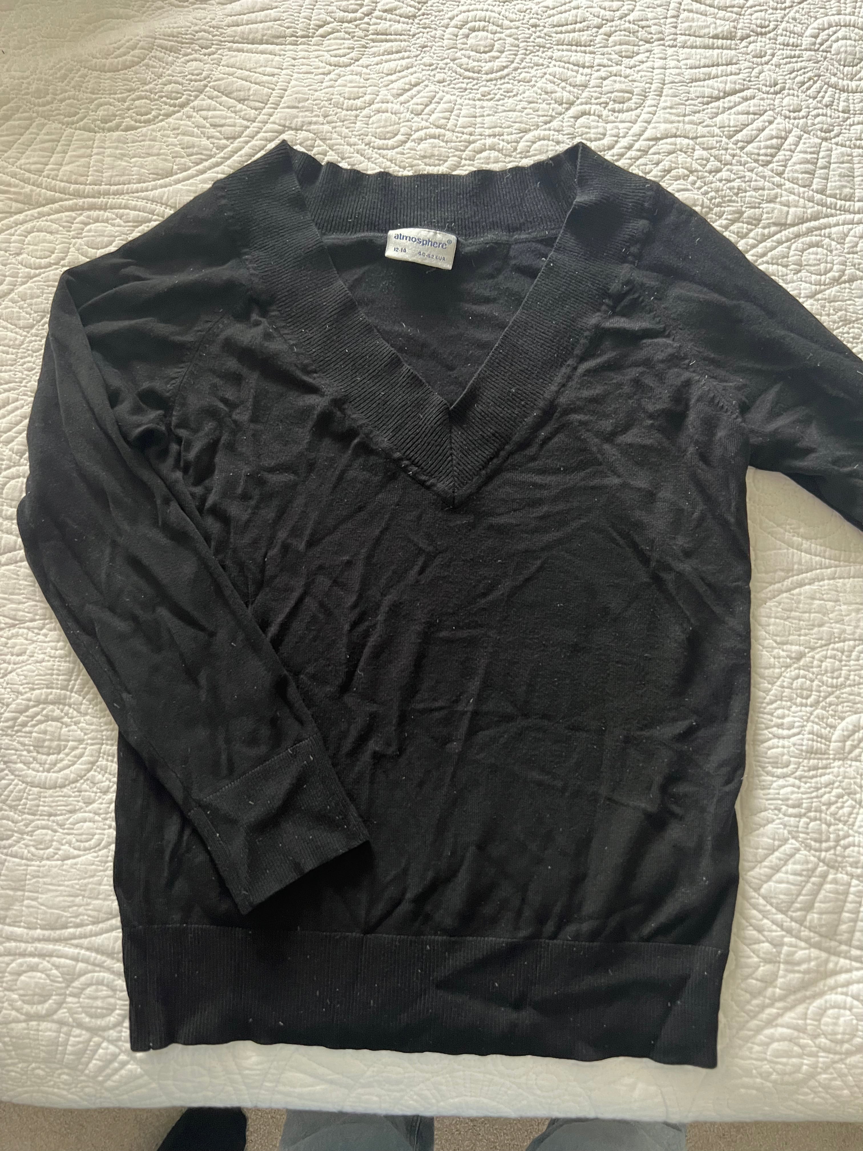 Long sleeve v neck jumper