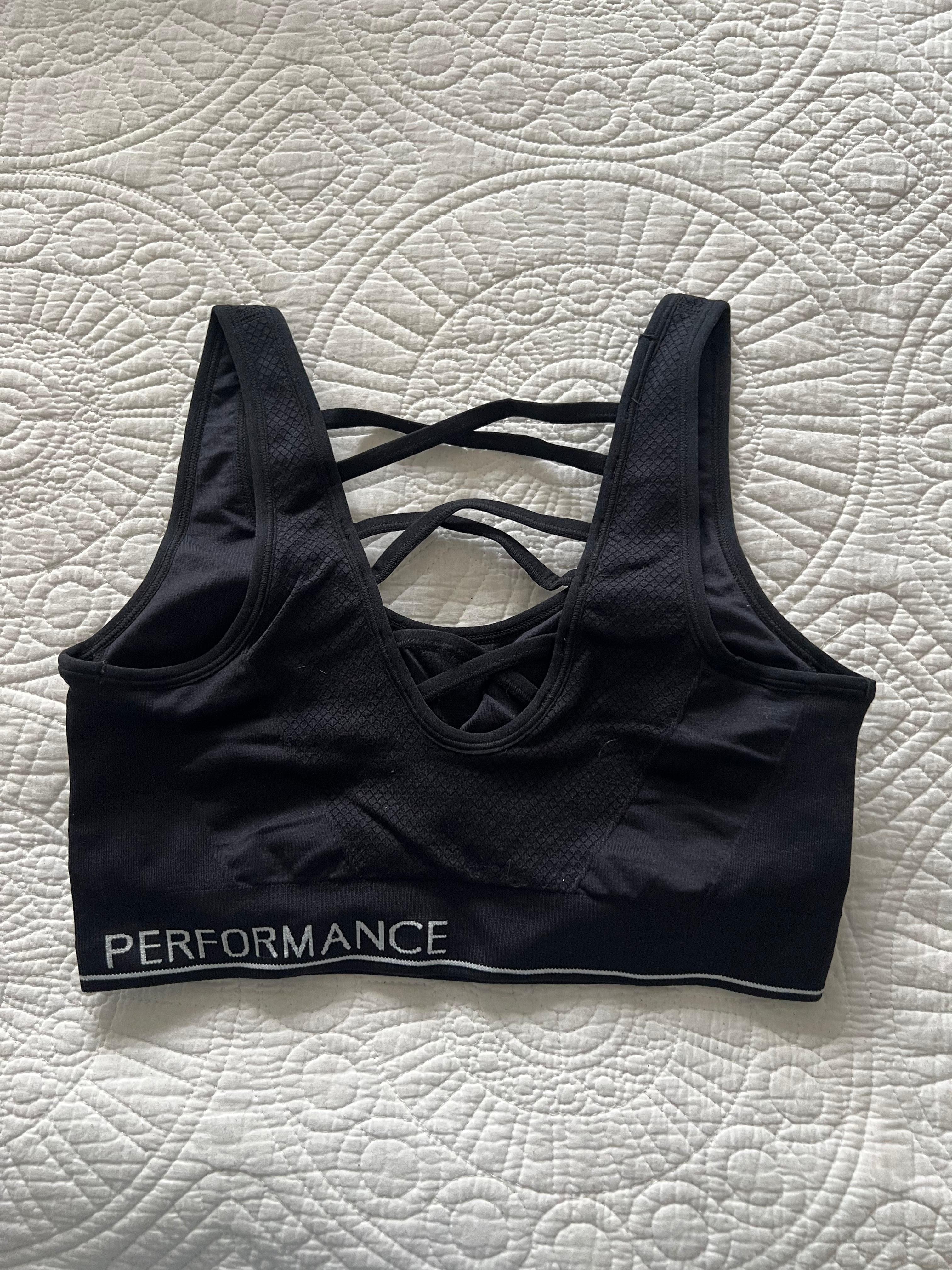 Black Calvin Klein sports bra