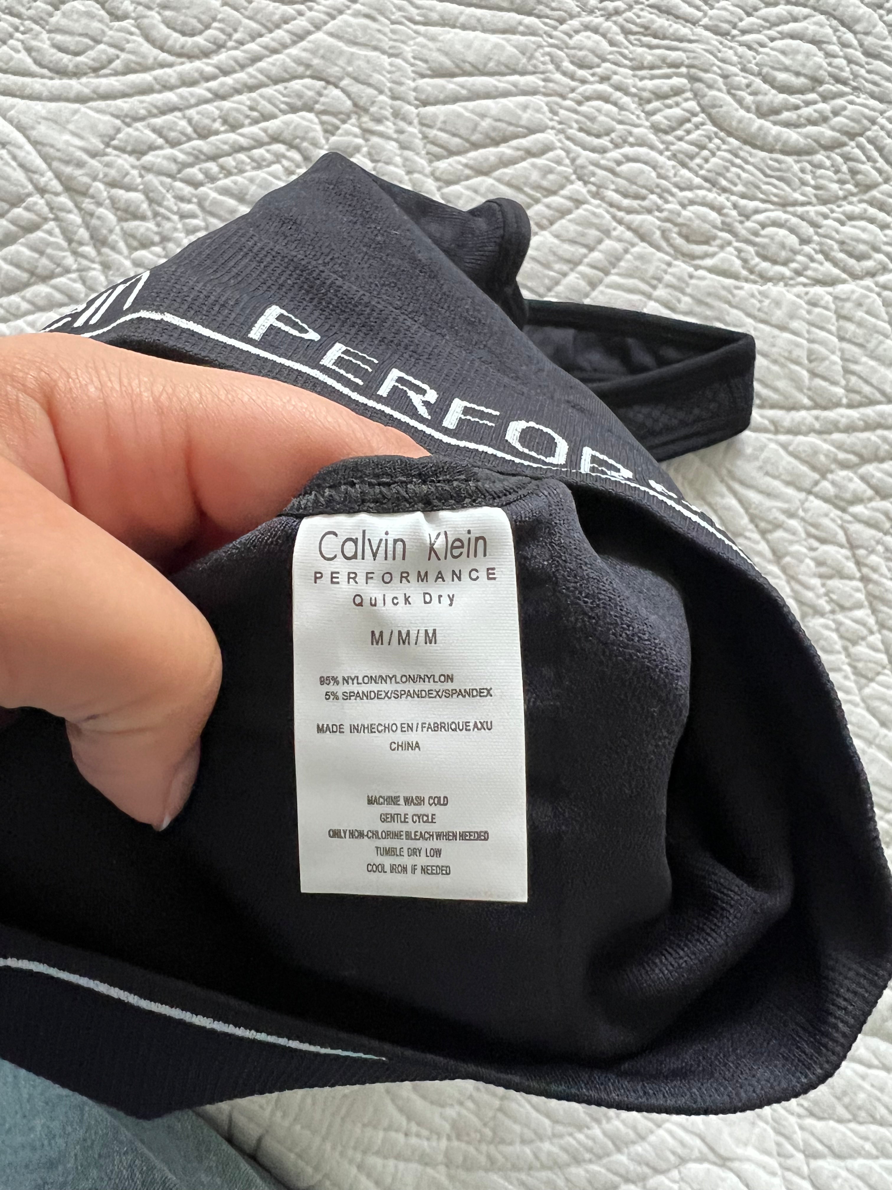 Black Calvin Klein sports bra