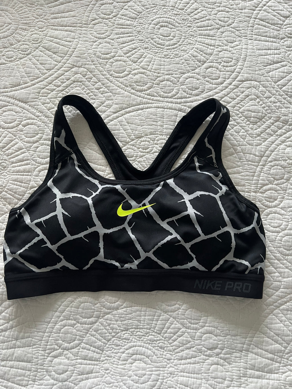 Black Nike sports bra
