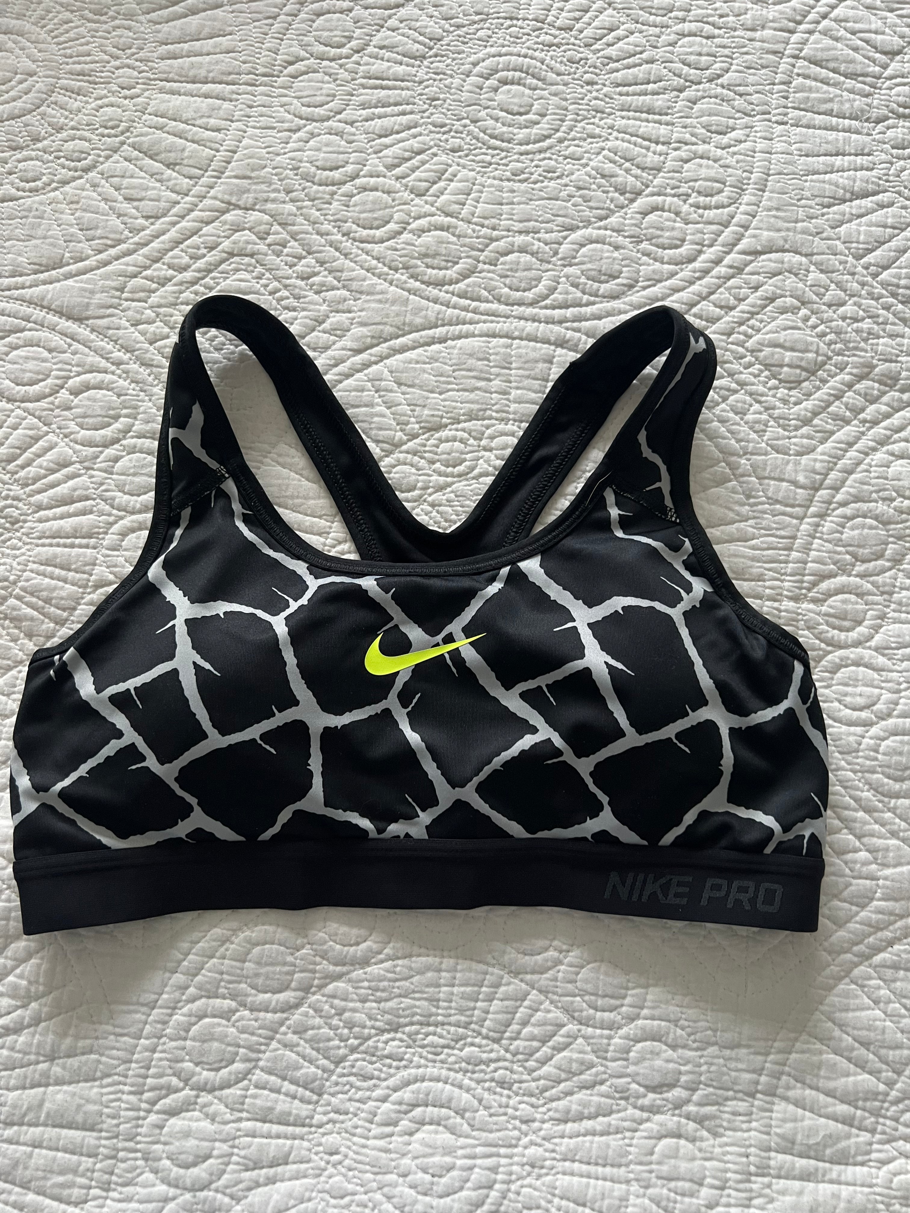 Black Nike sports bra