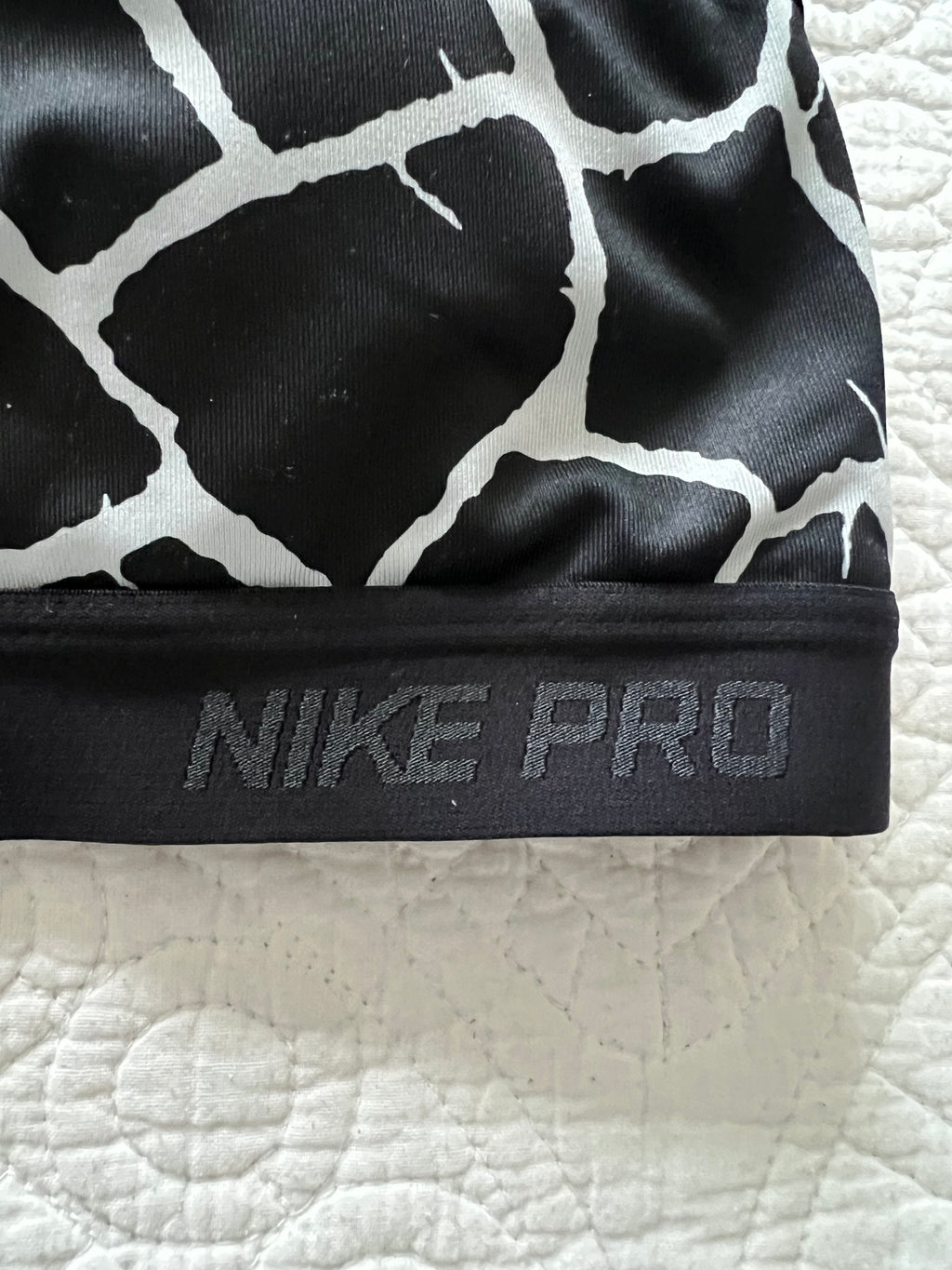 Black Nike sports bra