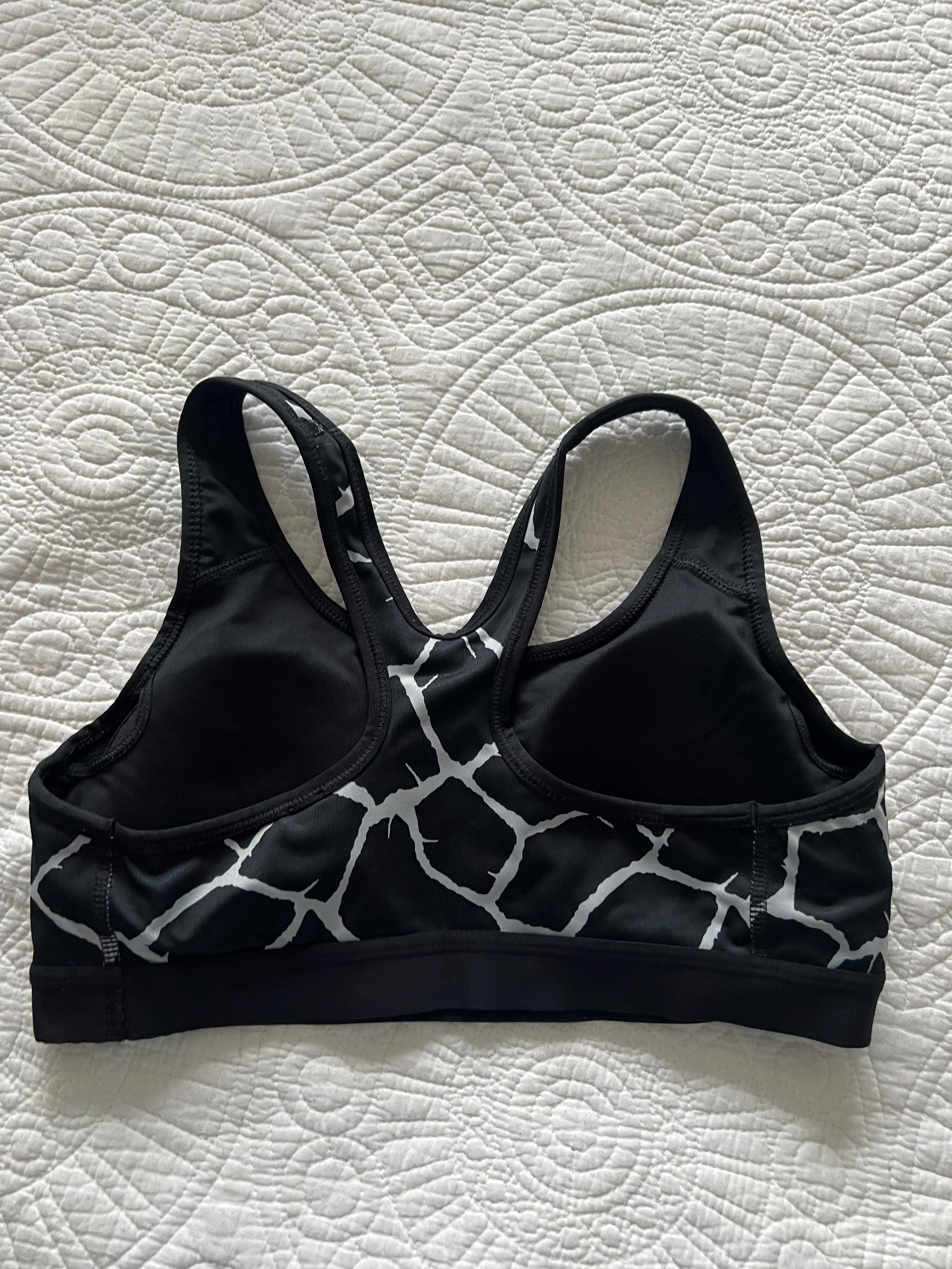 Black Nike sports bra