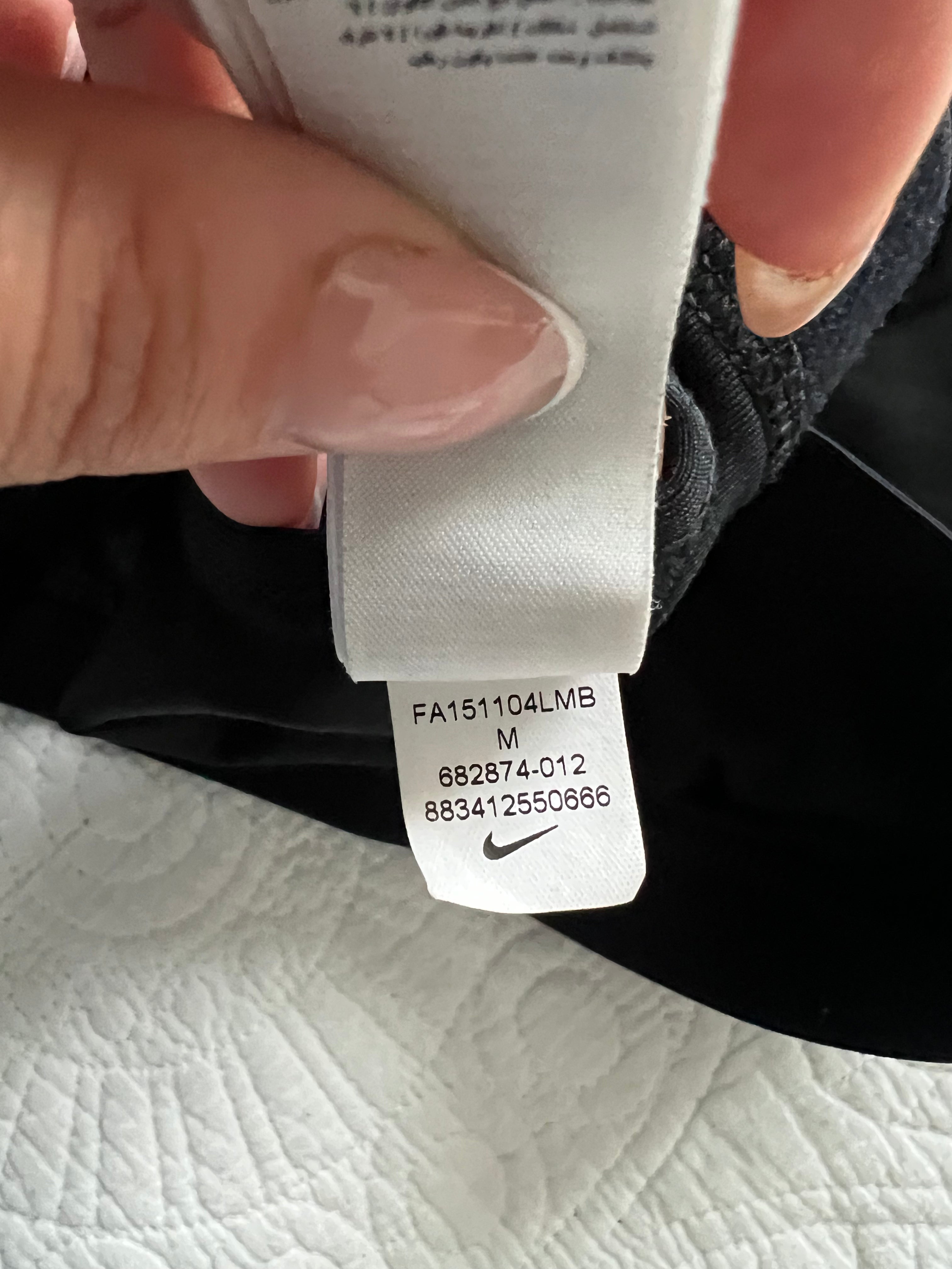Black Nike sports bra
