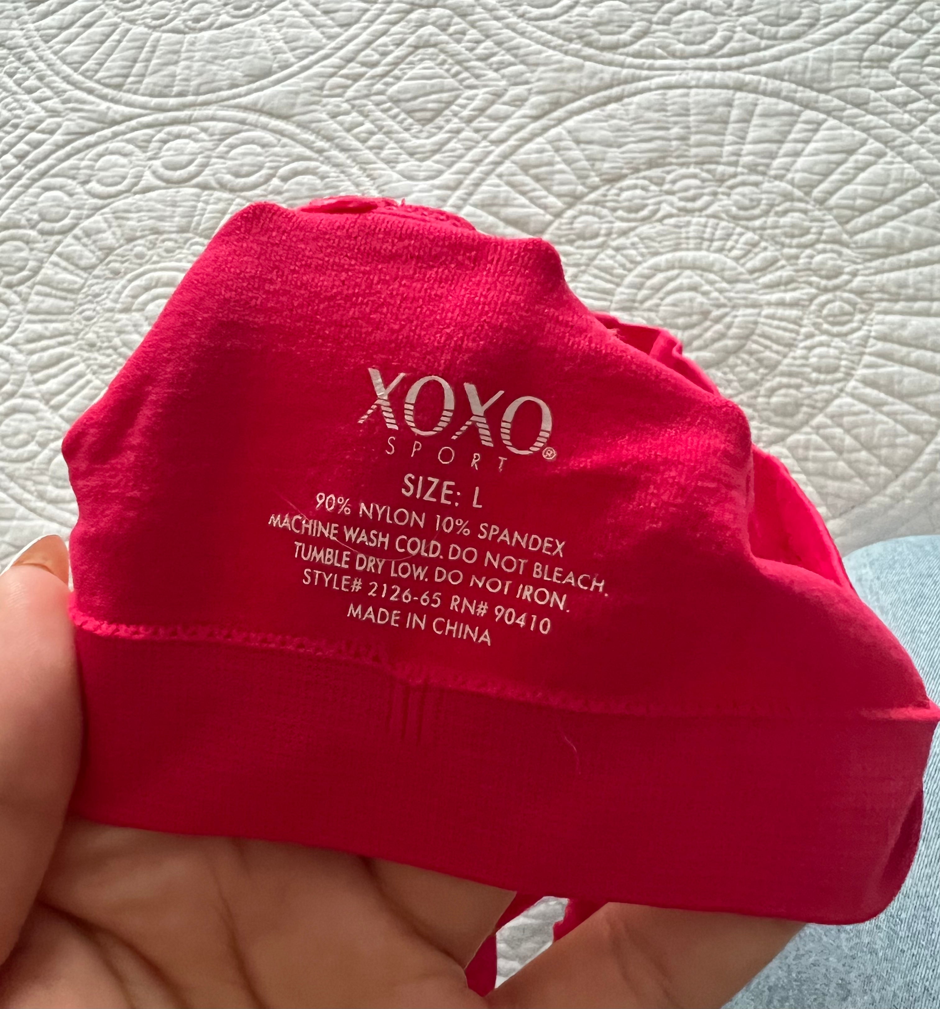Pink XOXO sports bra