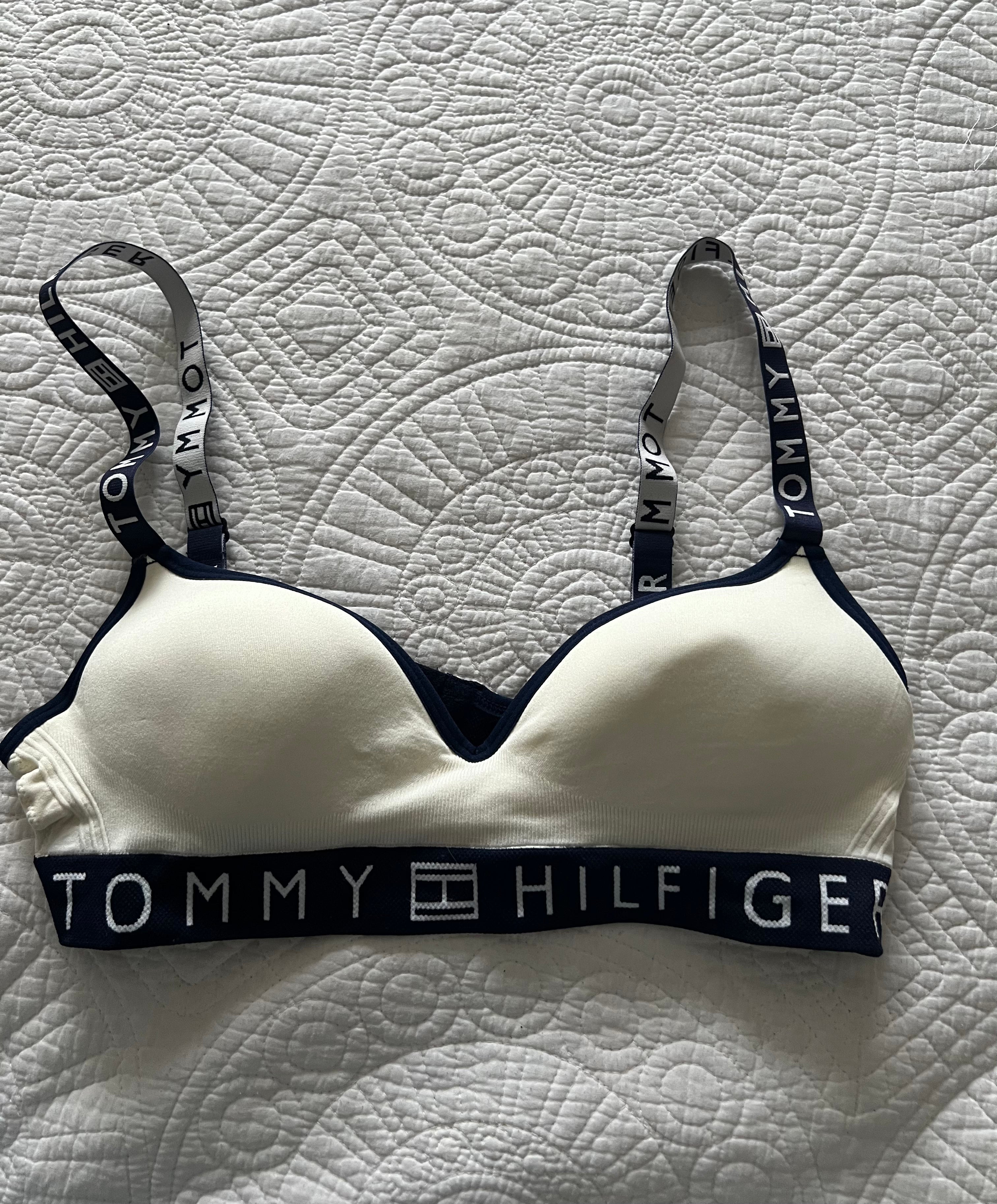 Tommy Hilfiger white sports bra