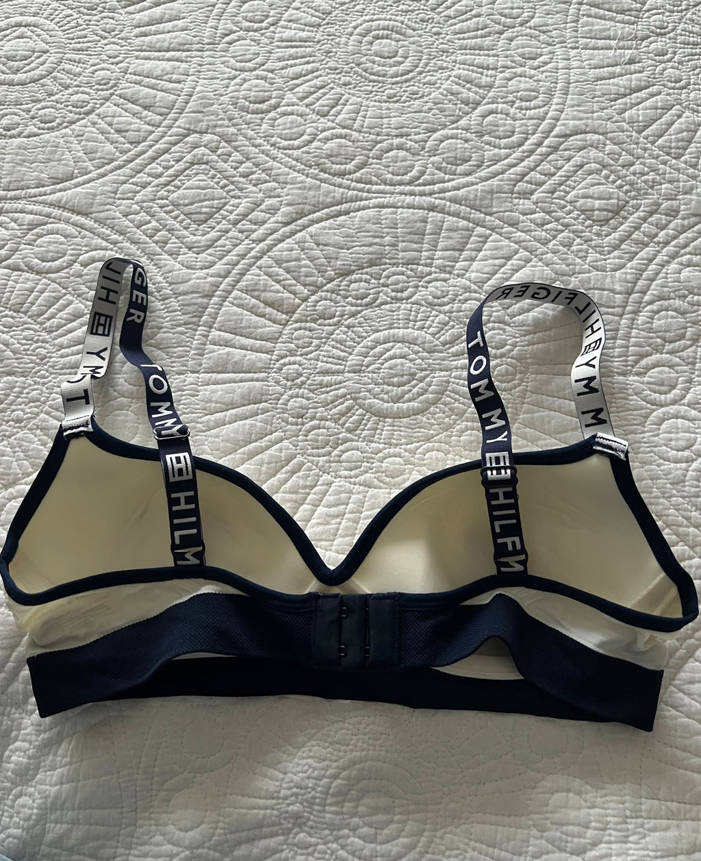 Tommy Hilfiger white sports bra
