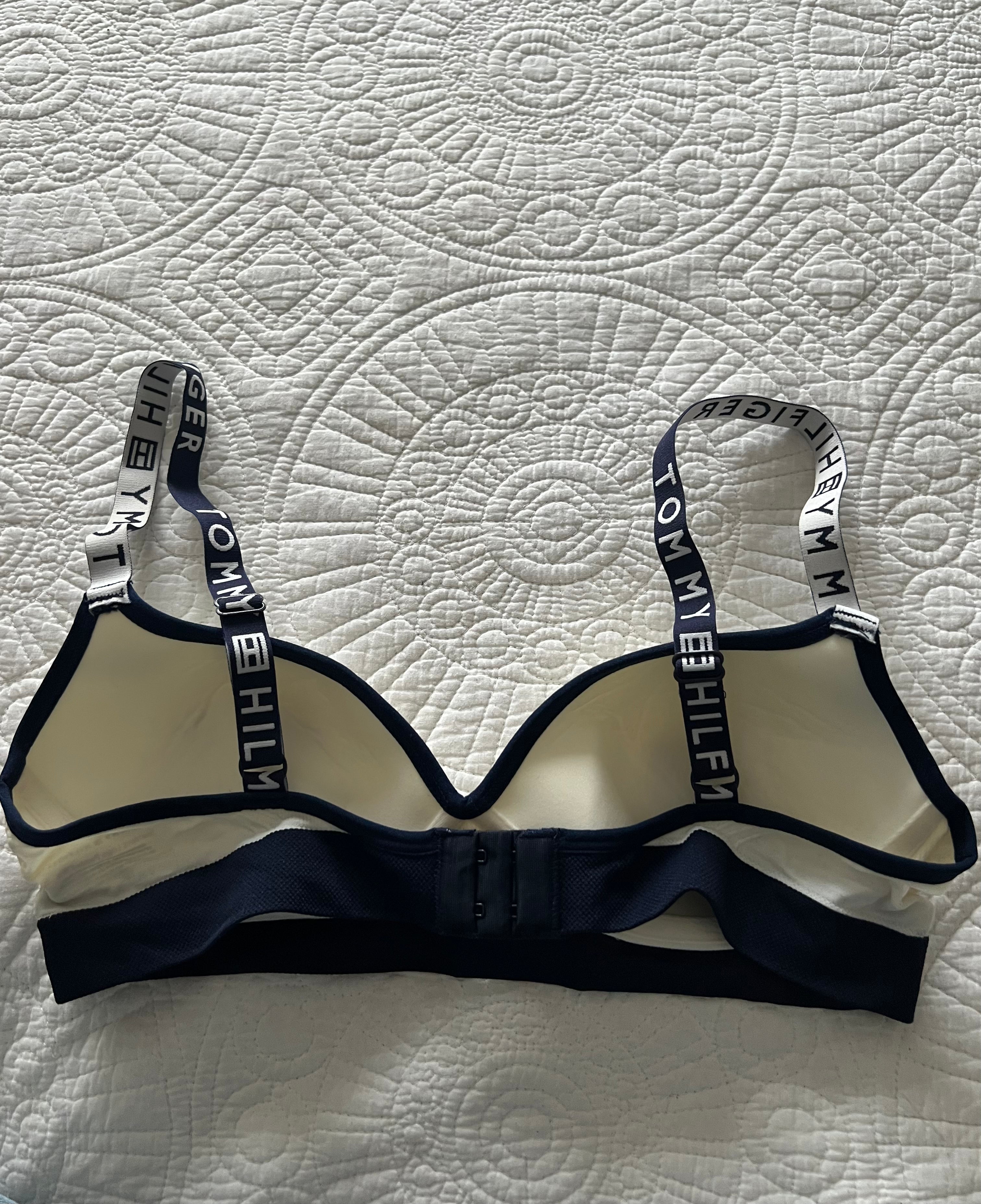 Tommy Hilfiger white sports bra