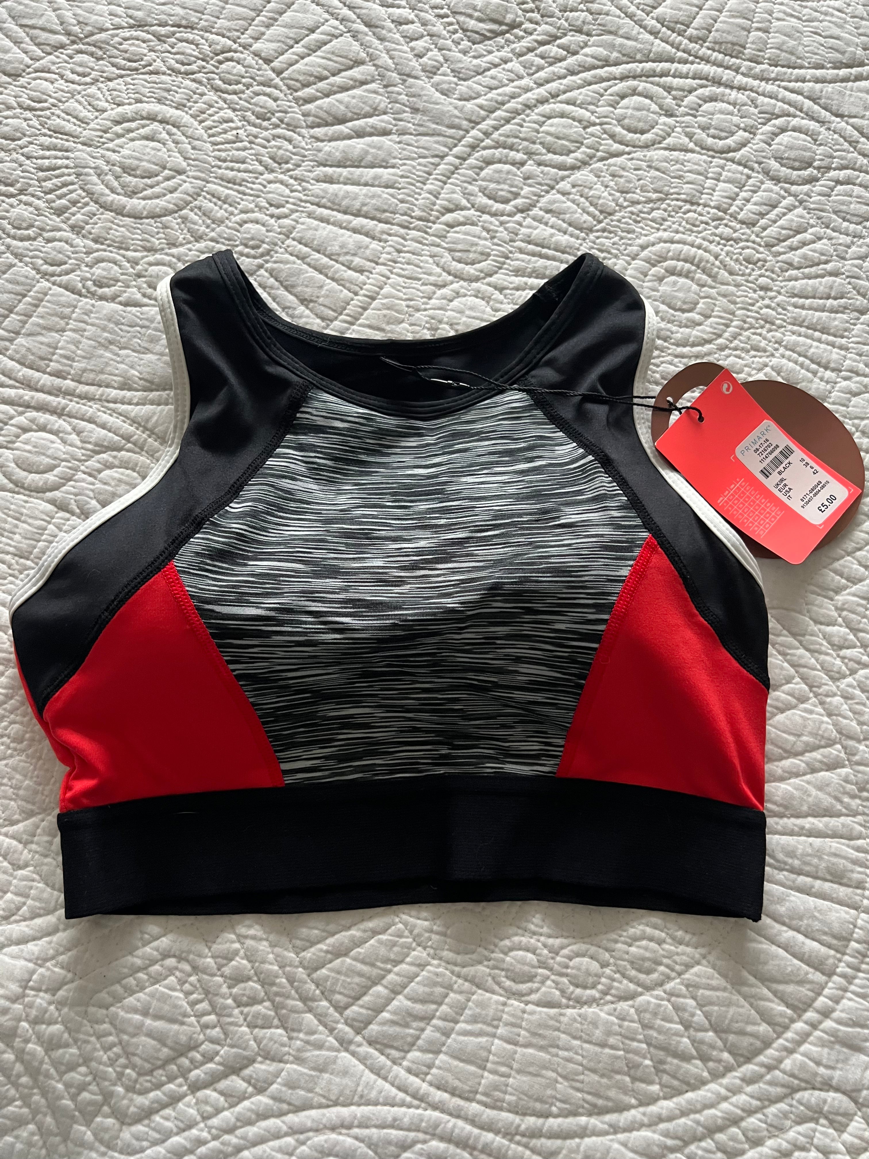 Grey sports bra