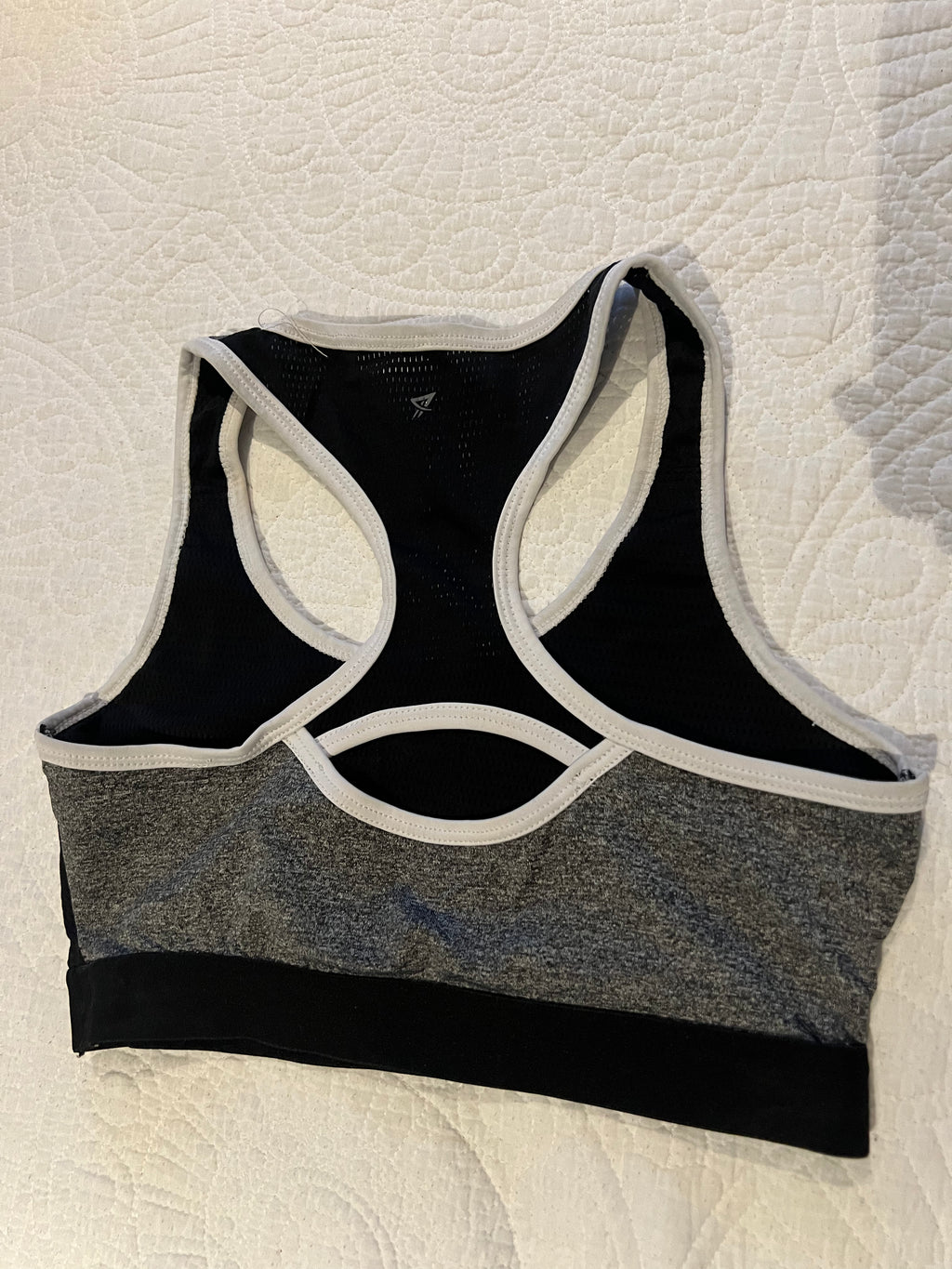 Grey sports bra