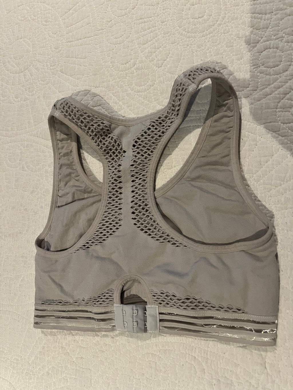 Grey sports bra