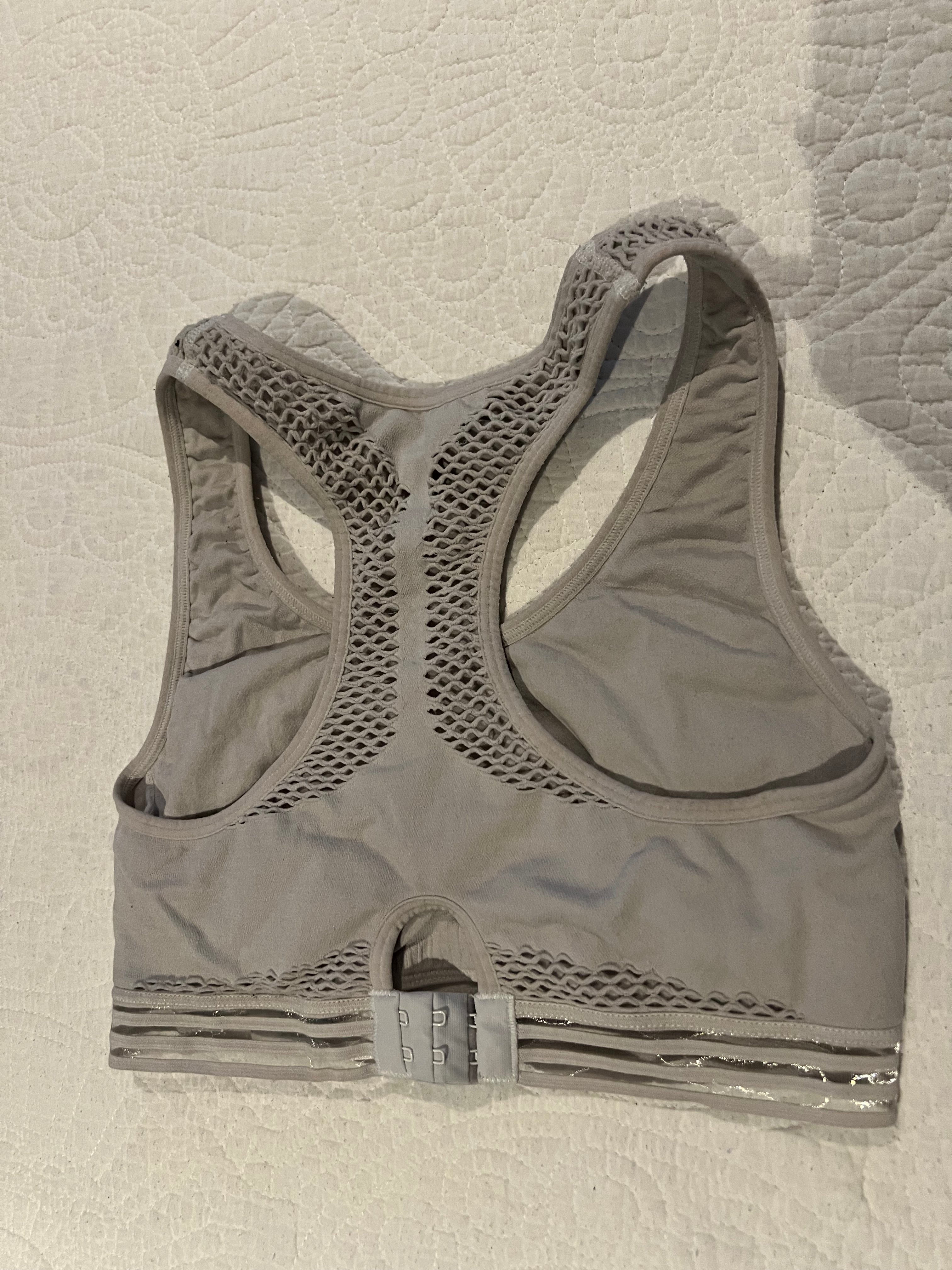 Grey sports bra