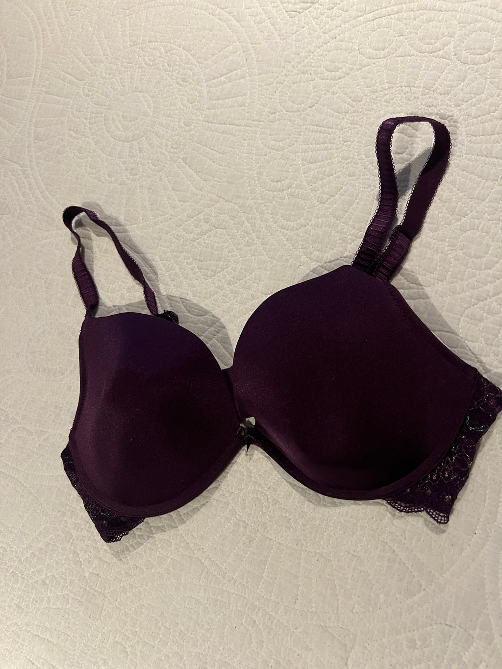 Purple bra