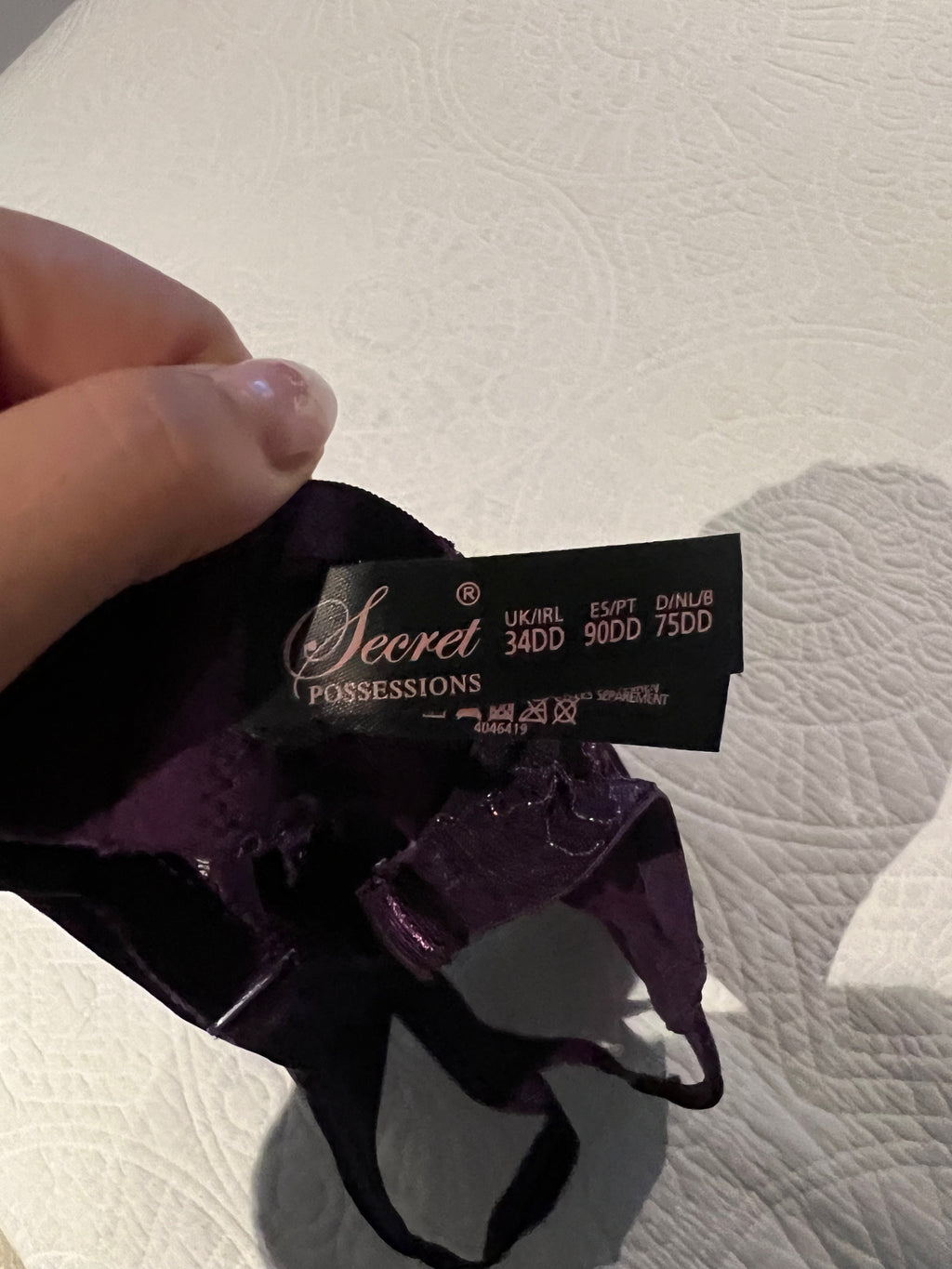 Purple bra