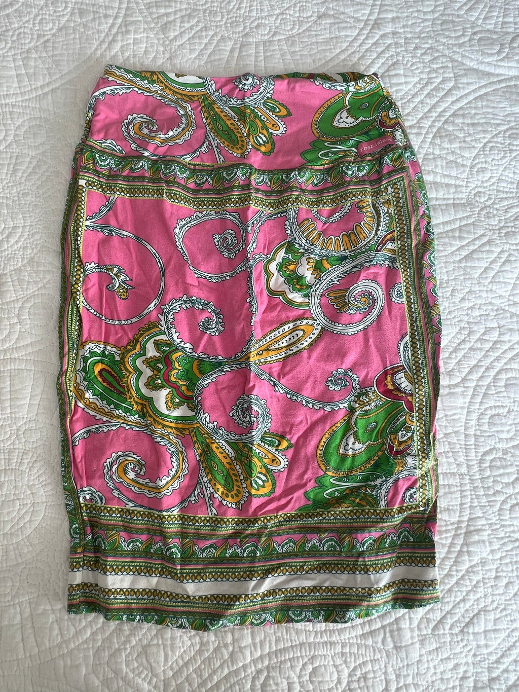 Midi graphic skirt