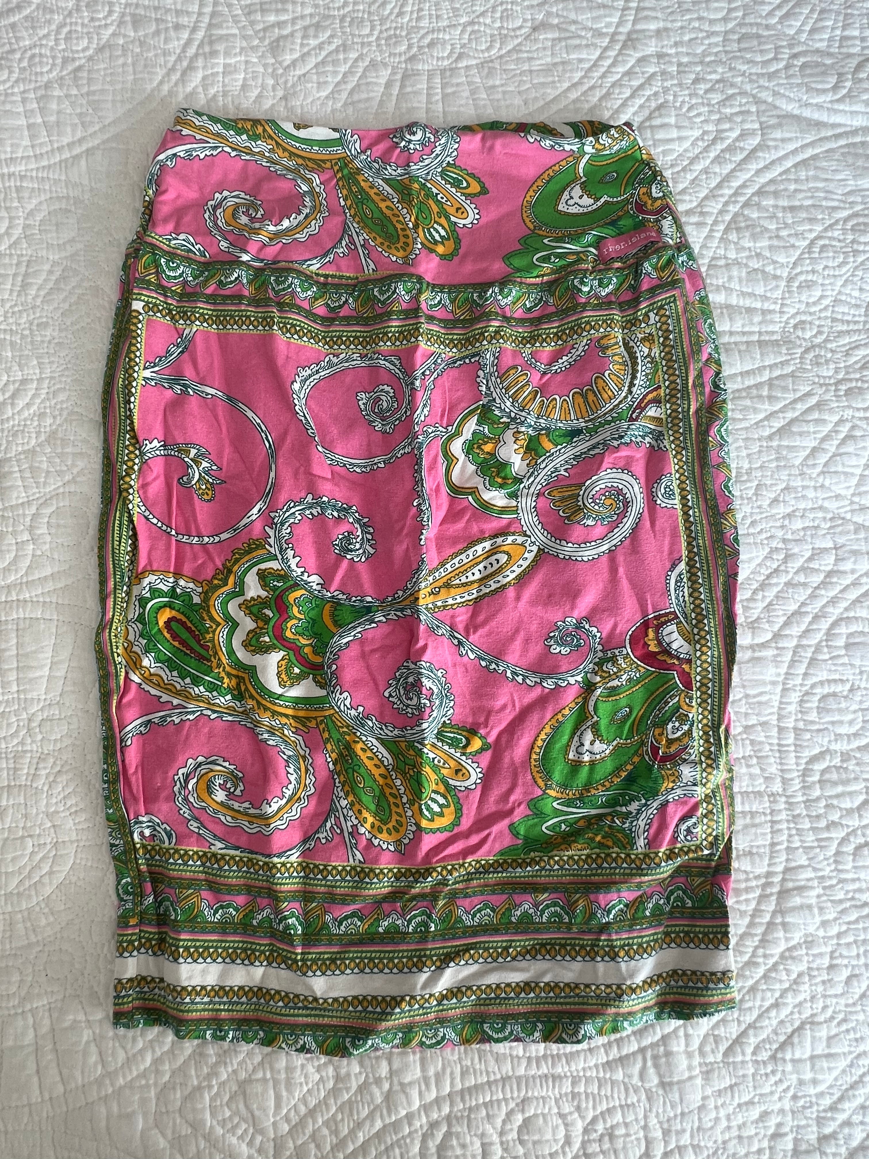Midi graphic skirt