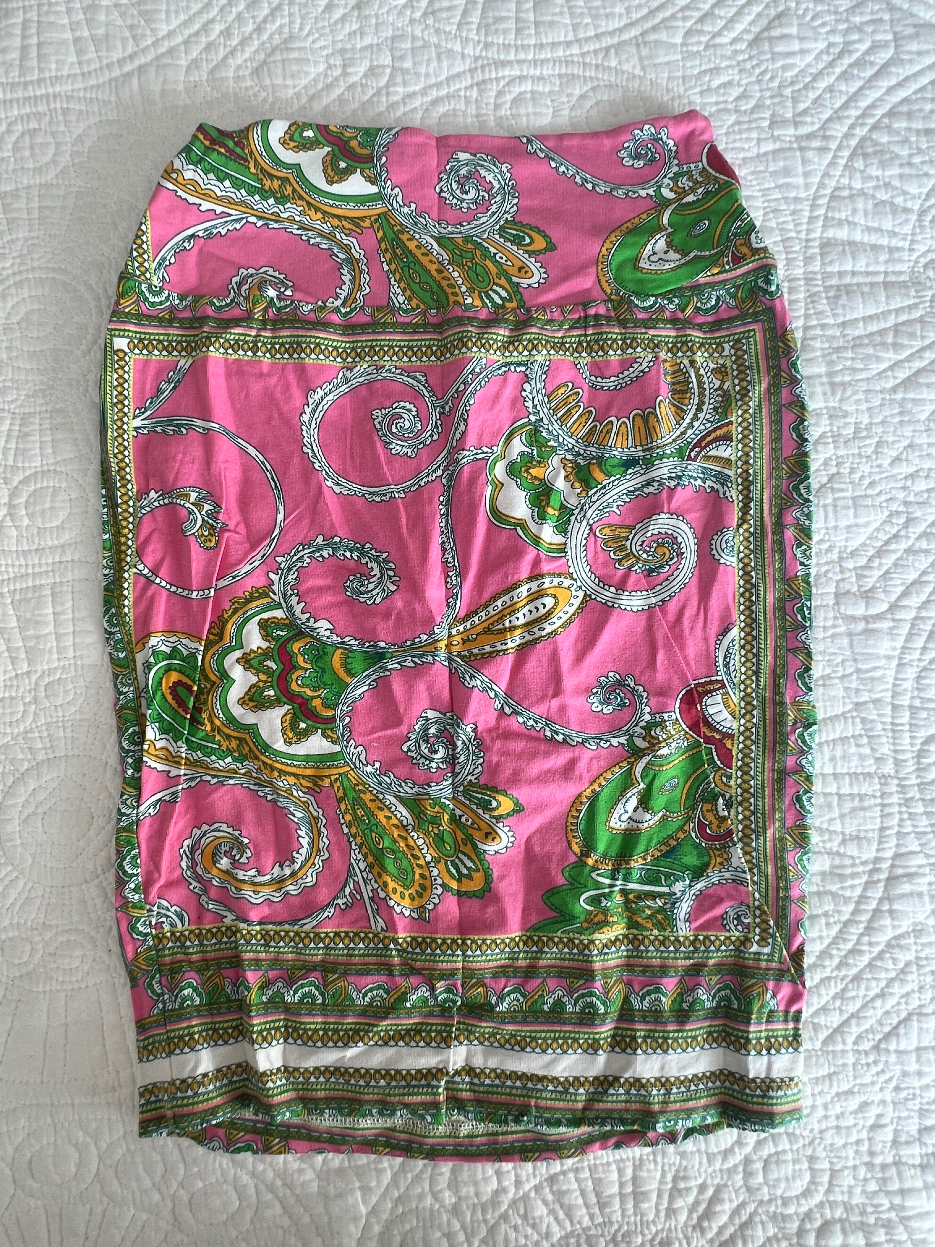 Midi graphic skirt