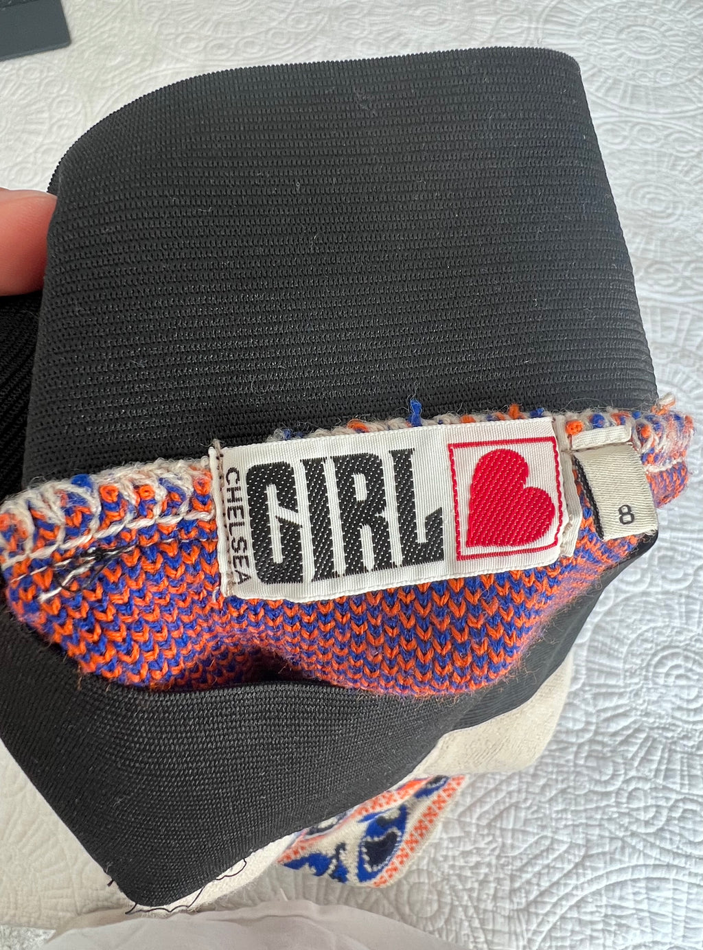 Multi-coloured graphic skirt