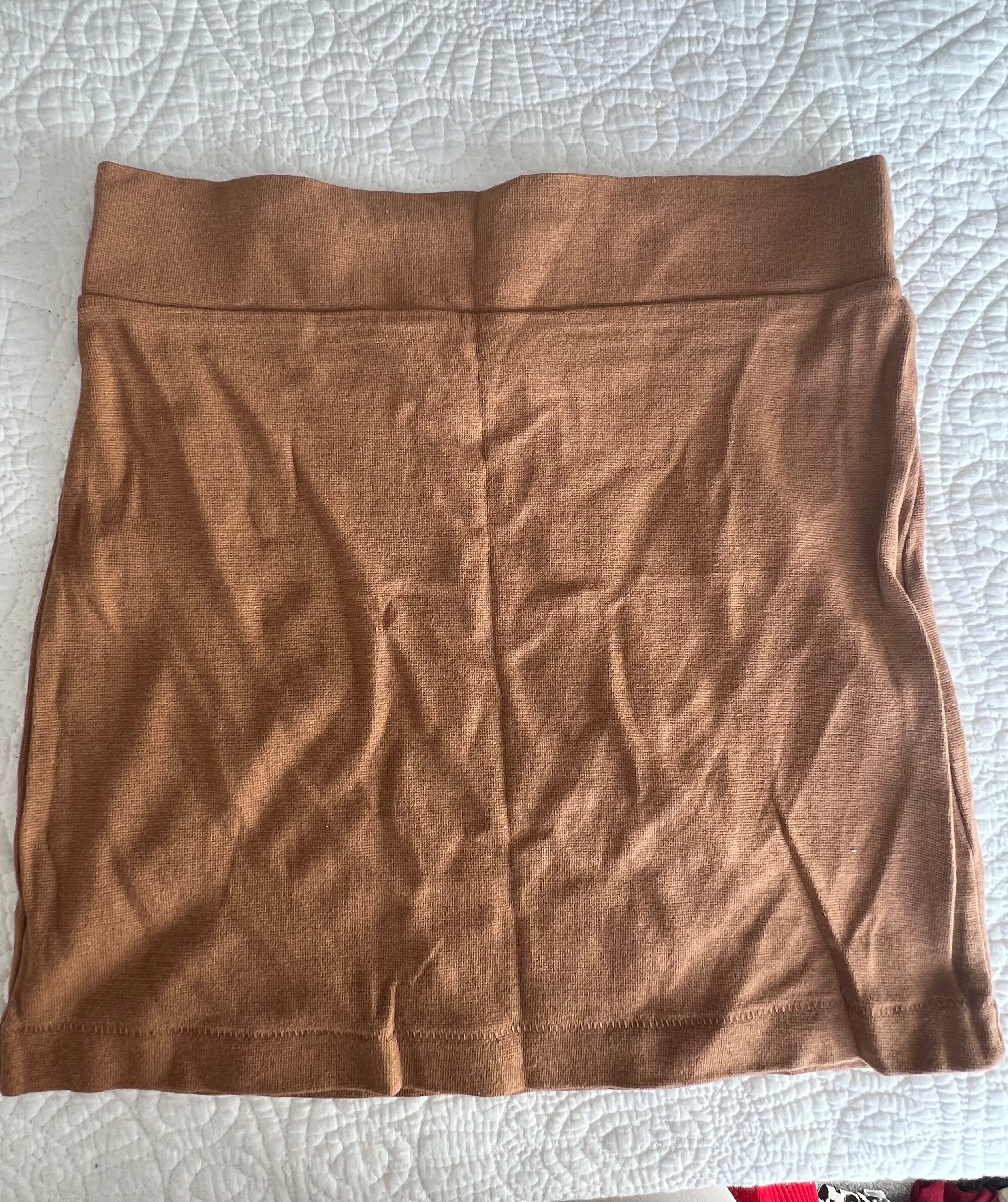 Brown mini skirt