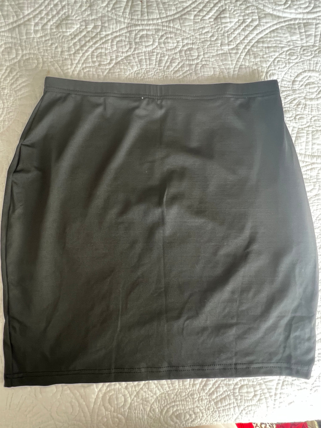 Black mini skirt