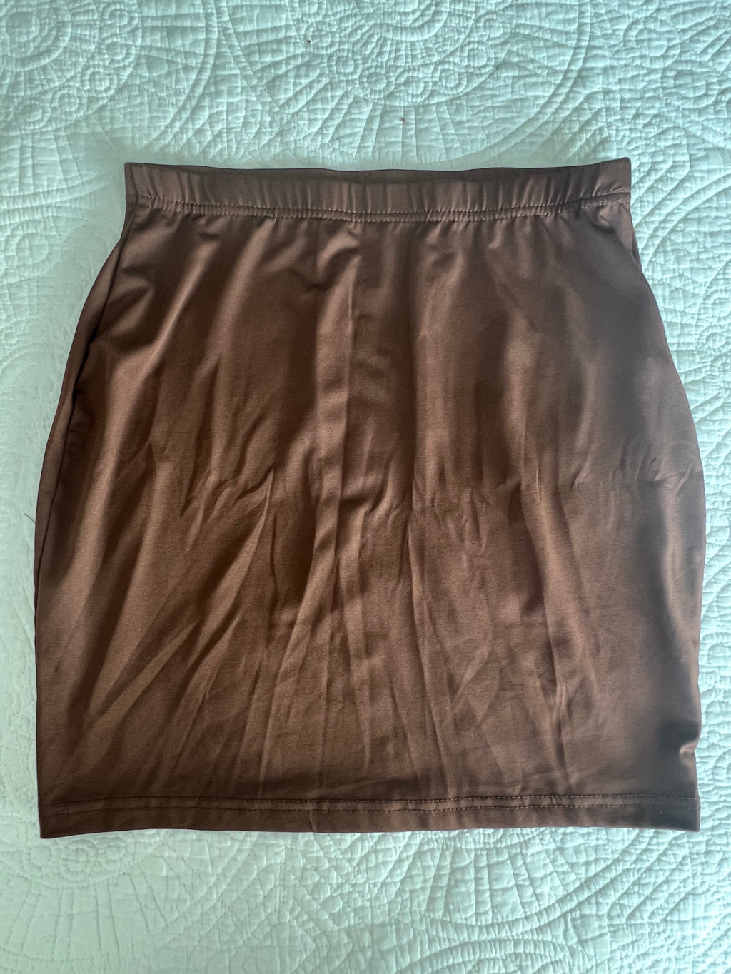 Brown mini skirt