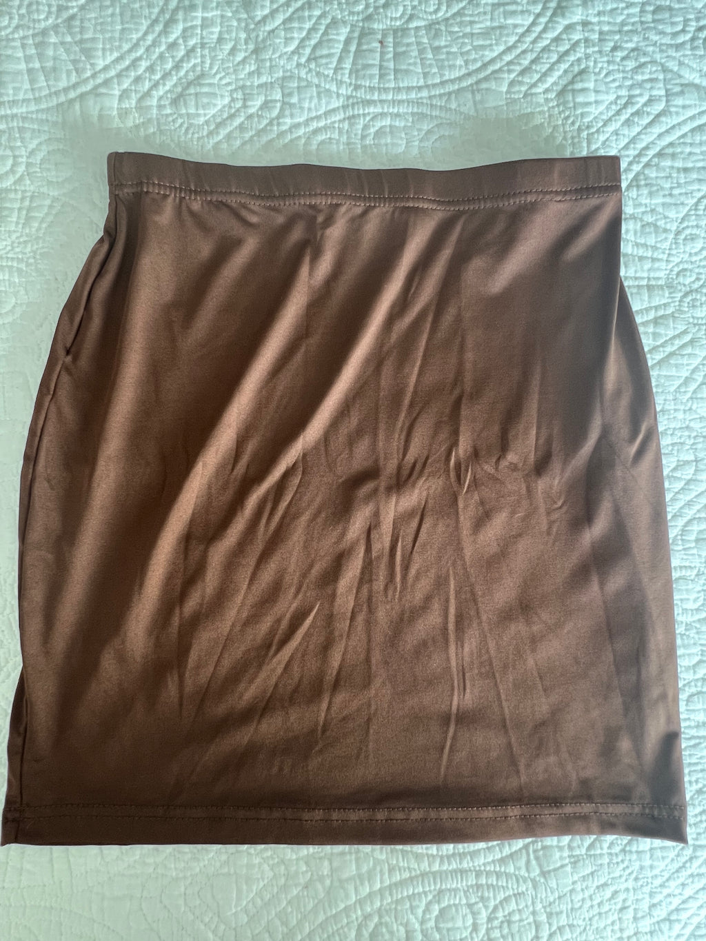 Brown mini skirt