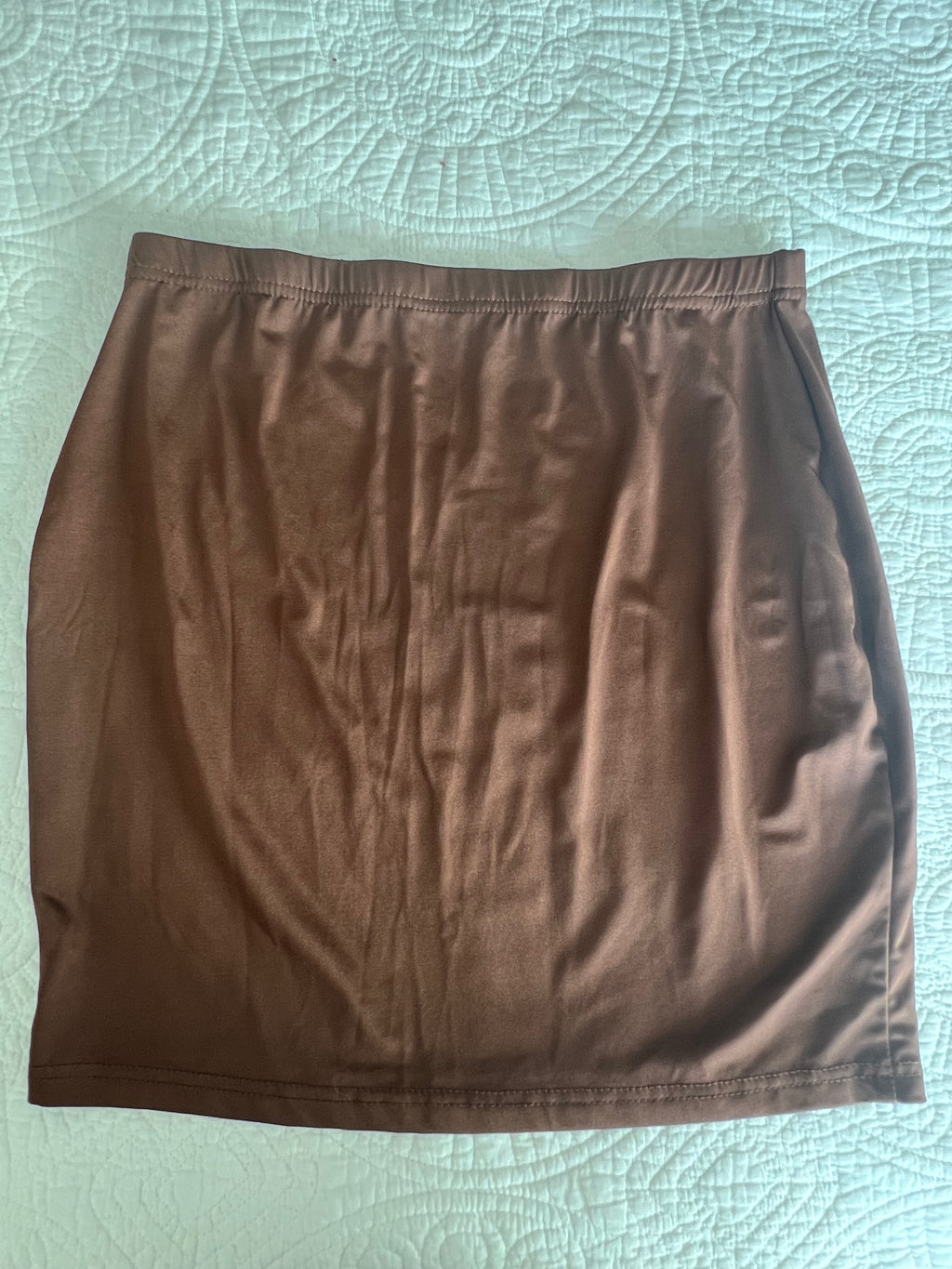 Brown mini skirt
