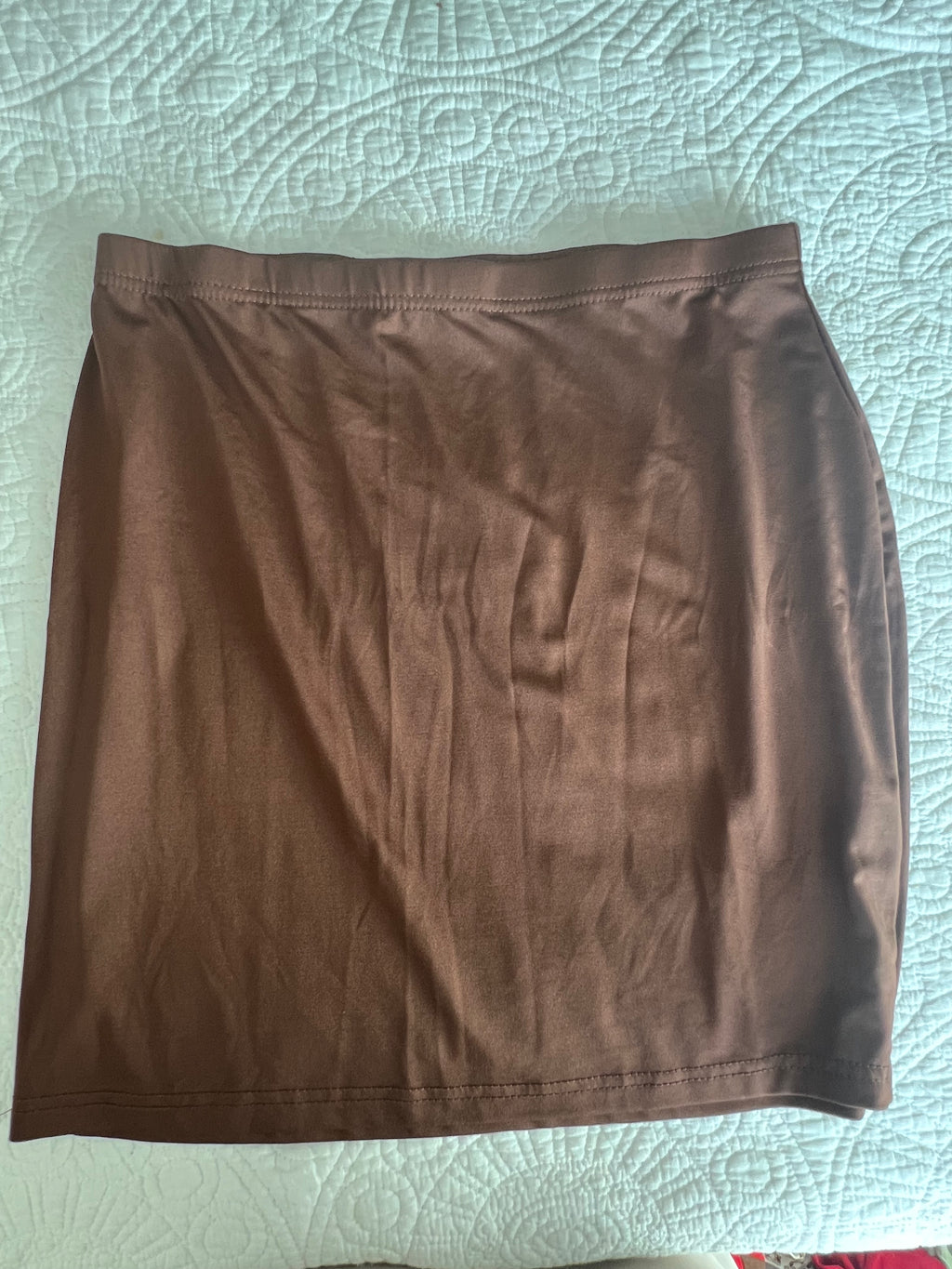 Brown mini skirt