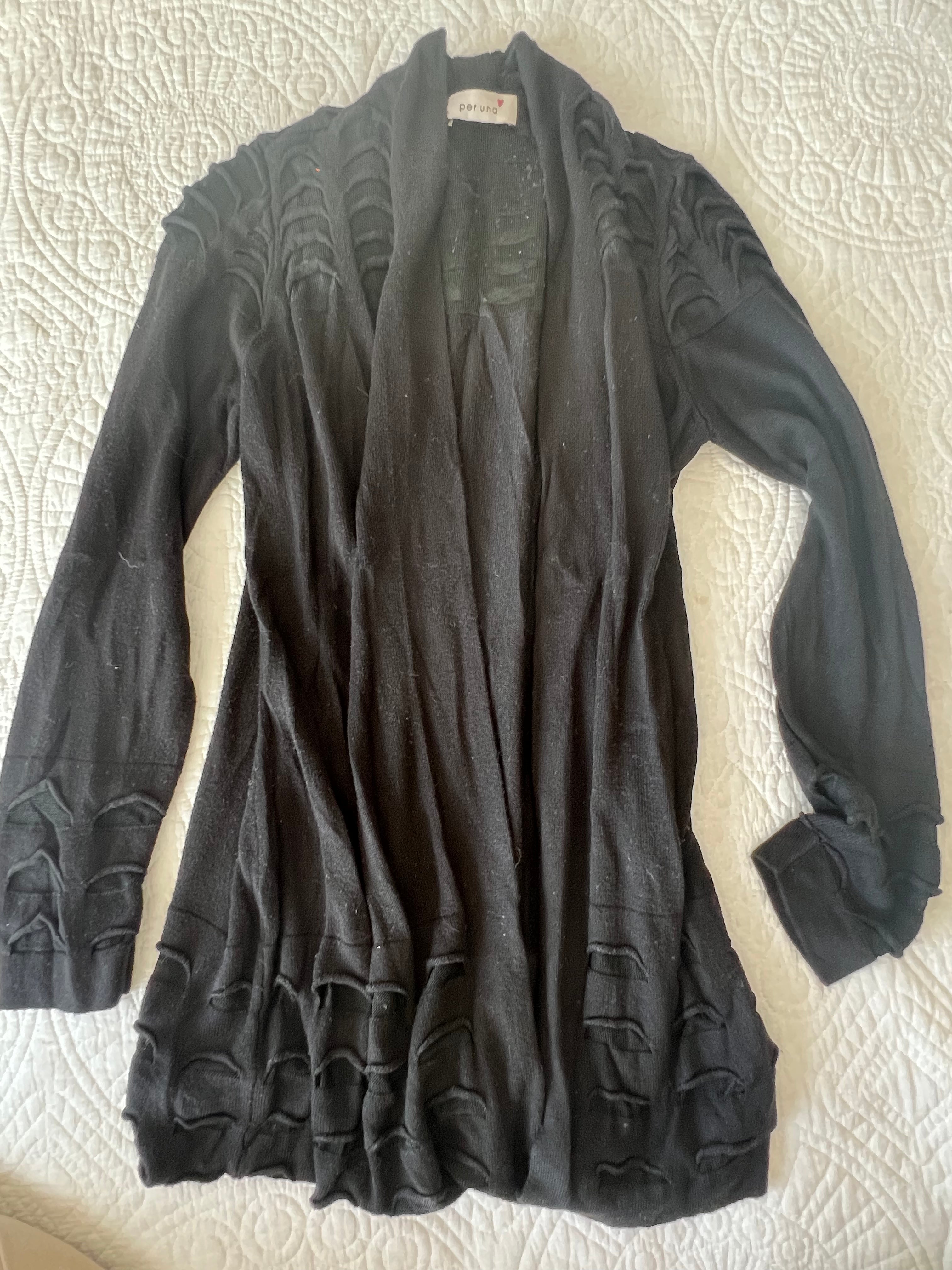 Black cardigan
