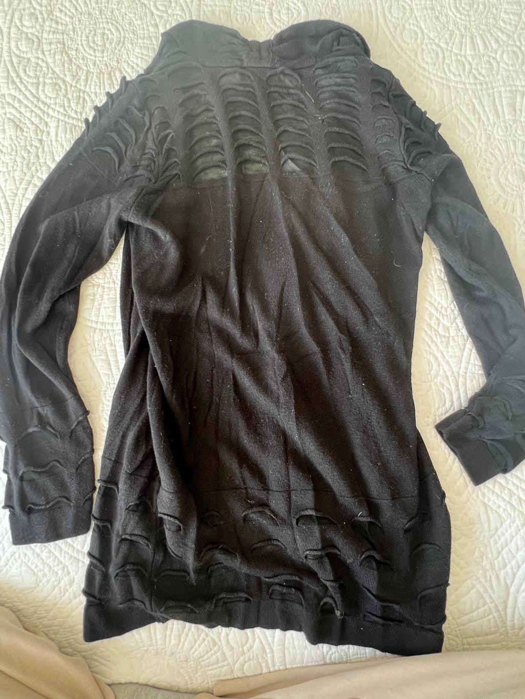 Black cardigan