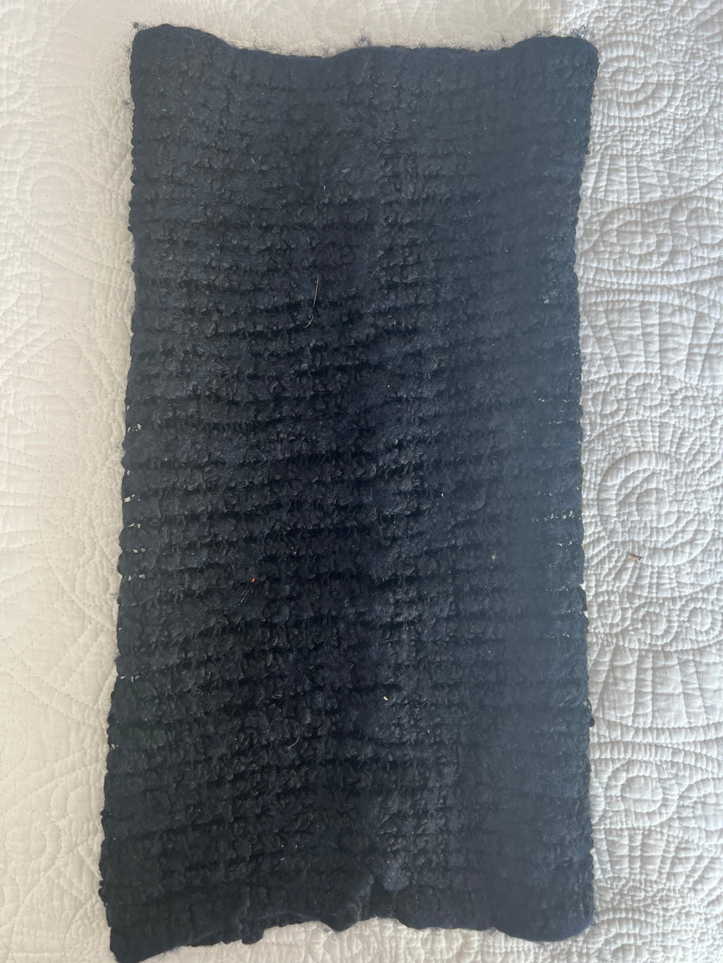 Black knitted midi skirt