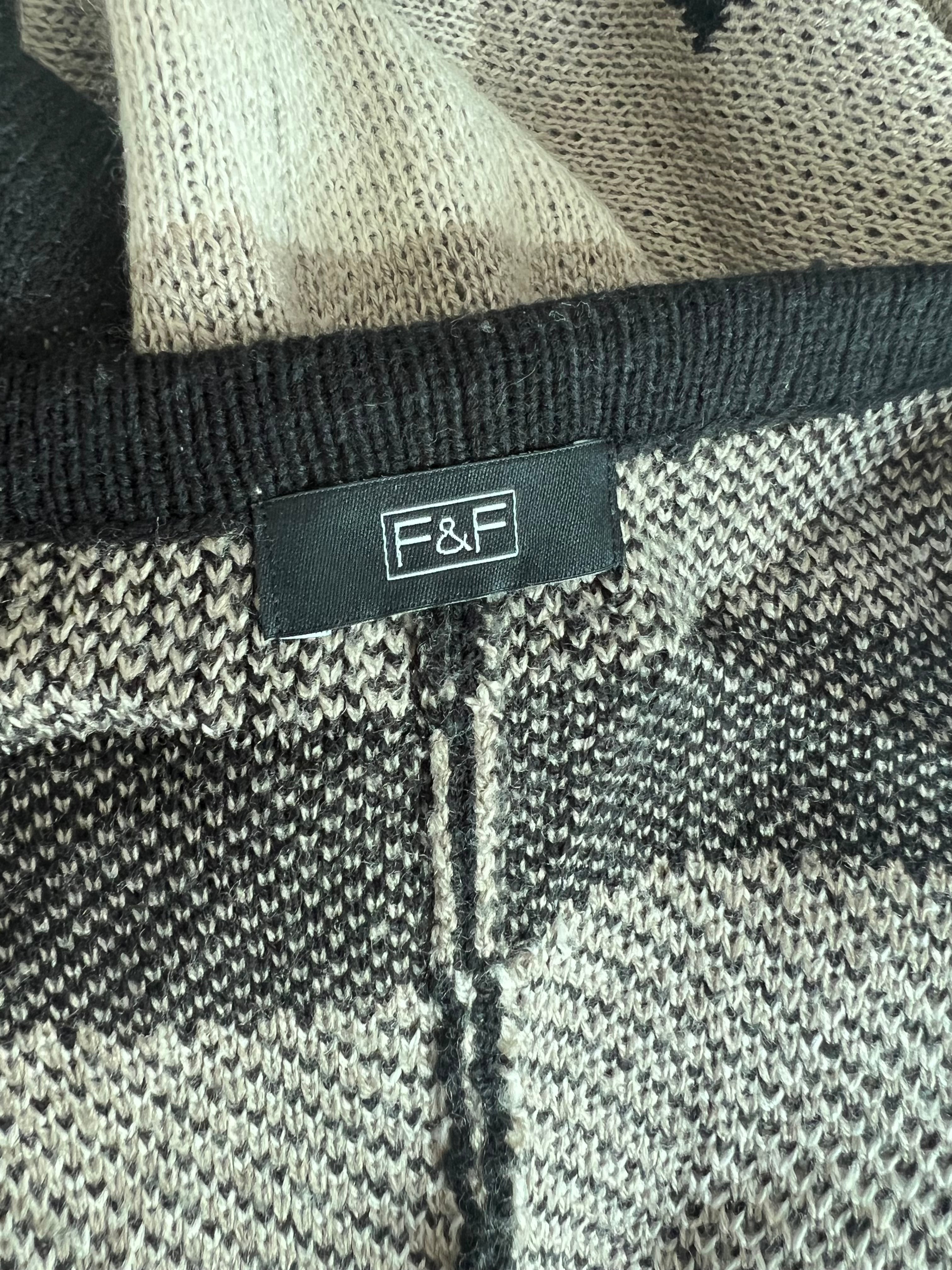 Grey knitted cardigan