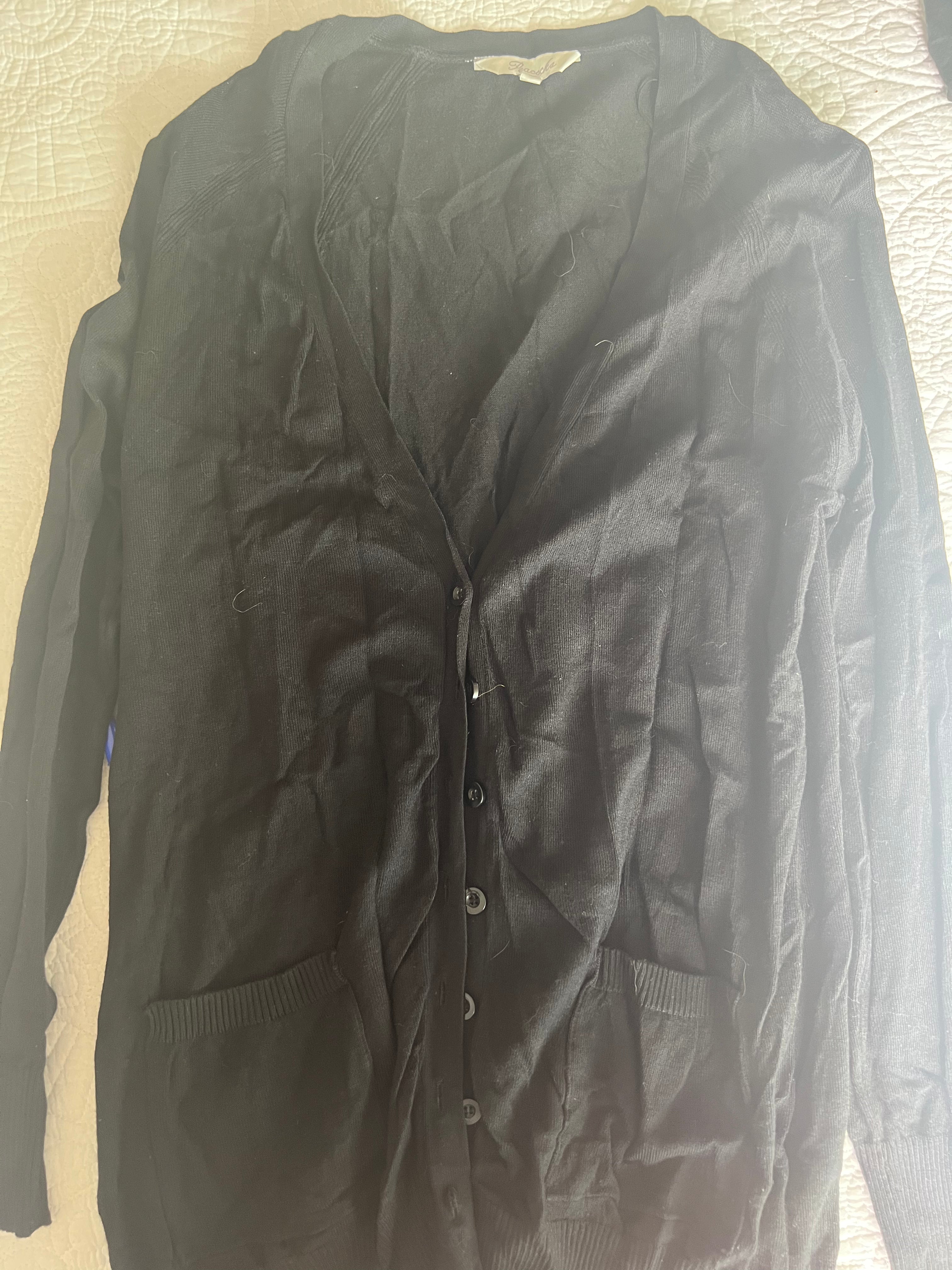 Black long sleeve cardigan