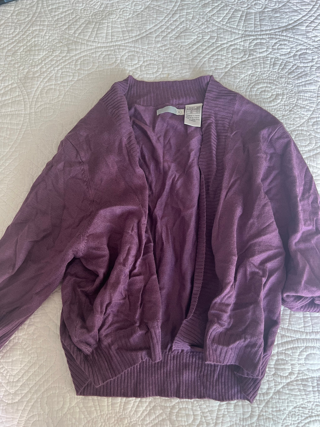 Purple carigan