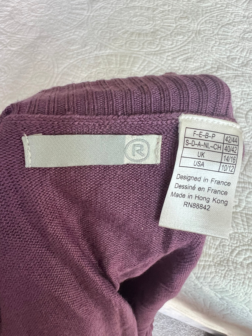 Purple carigan